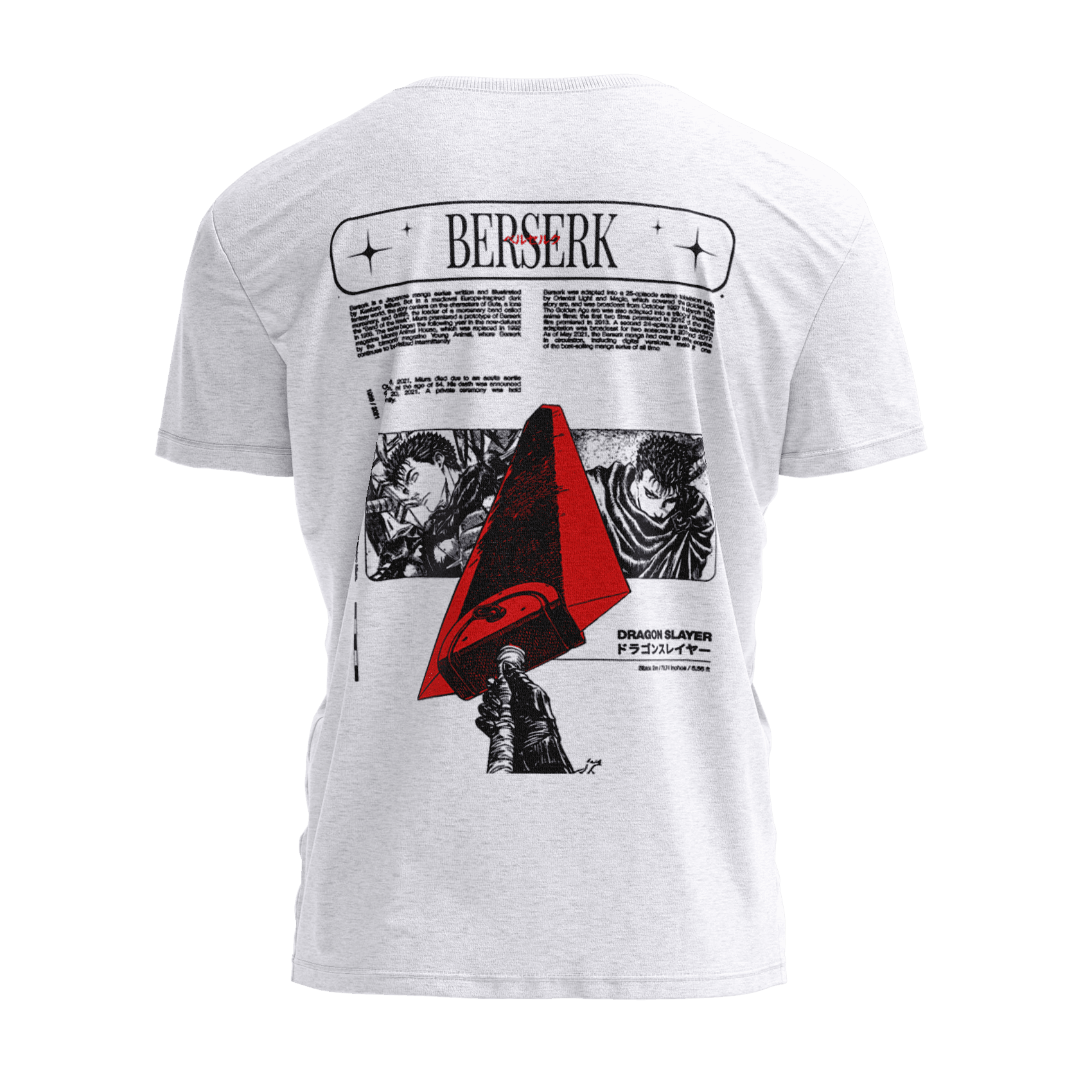 BERSERK Beyaz Regular Fit T-Shirt