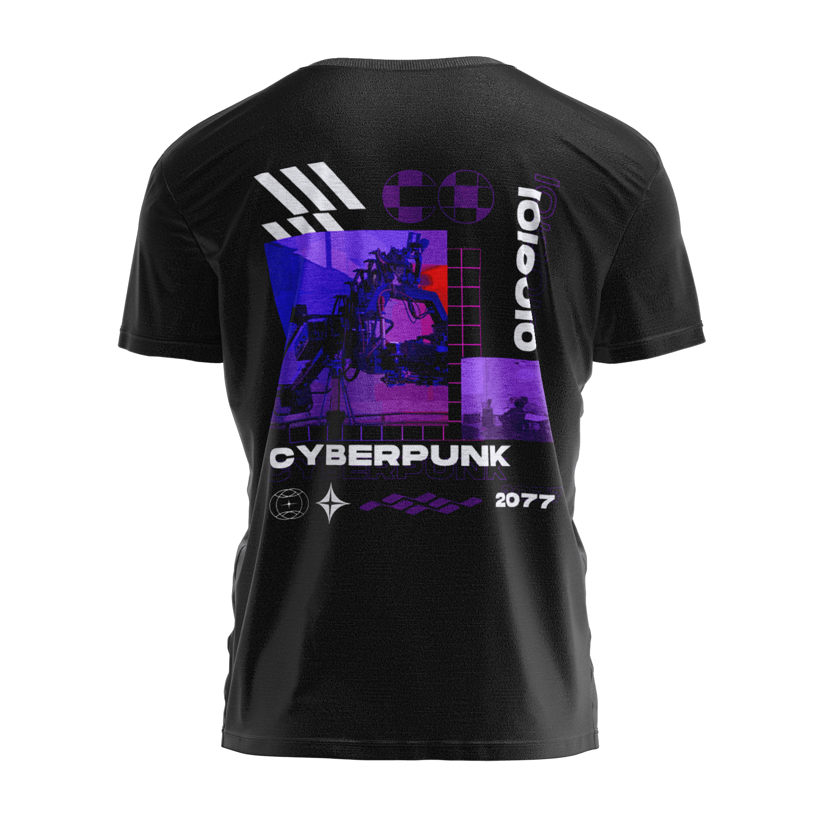 CYBERPUNK Siyah Regular Fit T-Shirt