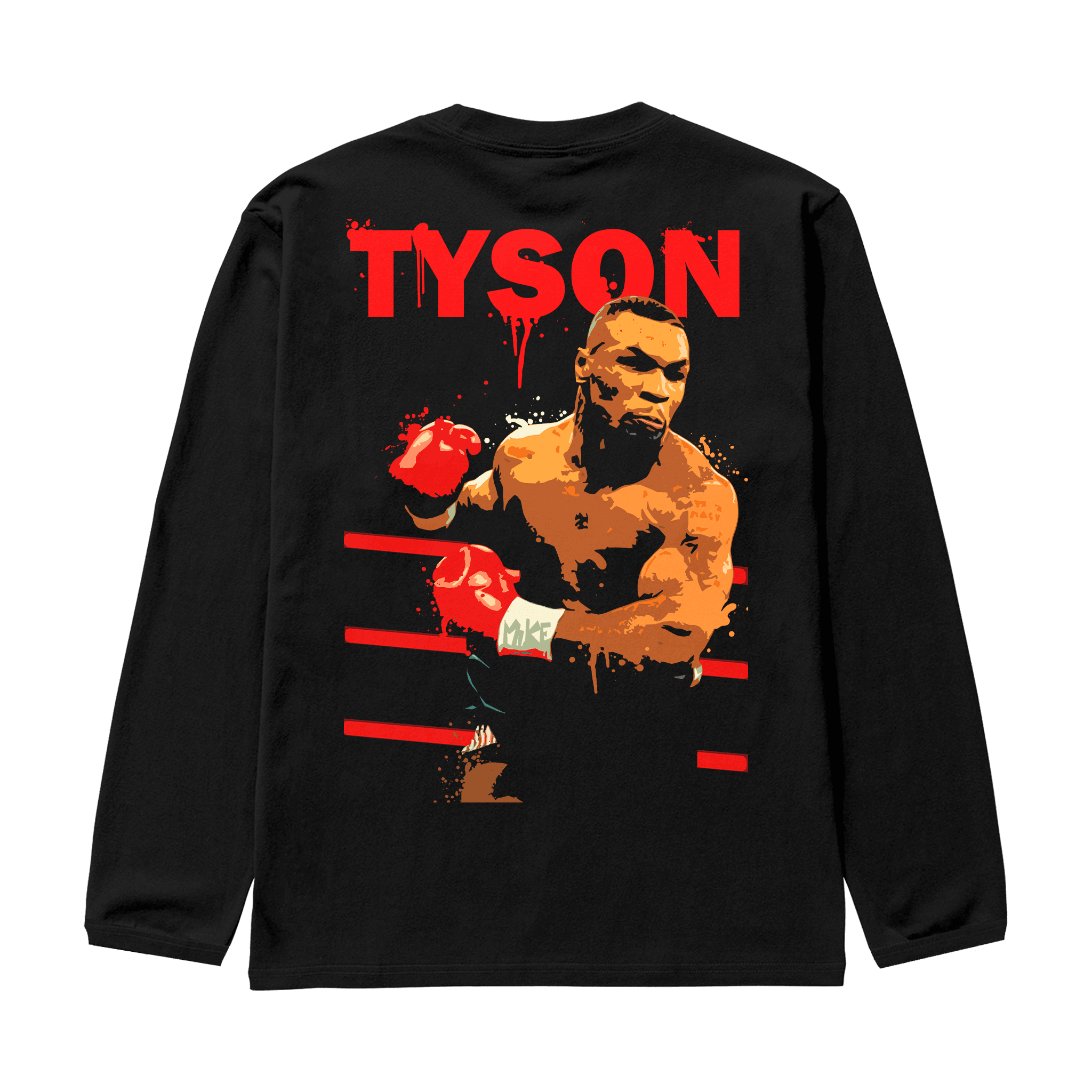 TYSON Siyah Oversize Long Sleeve T-Shirt