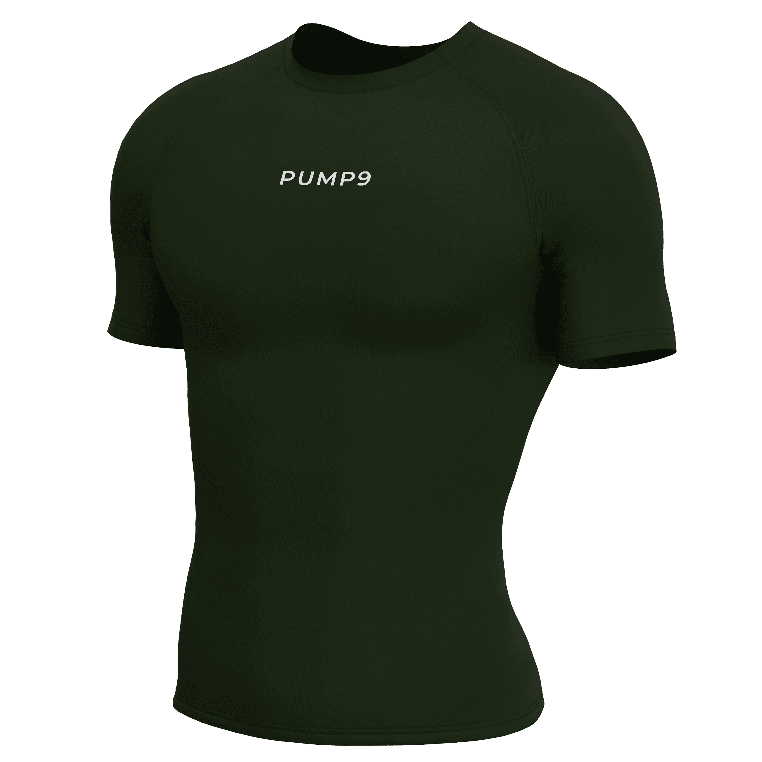 PUMP9 Haki Yeşili Short Sleeve Compression T-Shirt