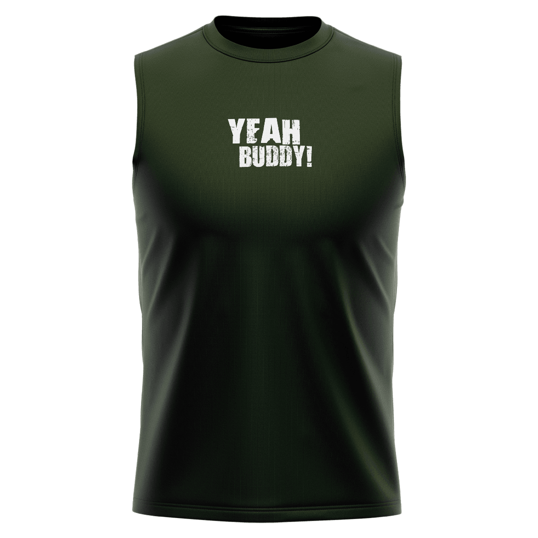 RONNIE Haki Yeşili Regular Fit Sleeveless T-Shirt