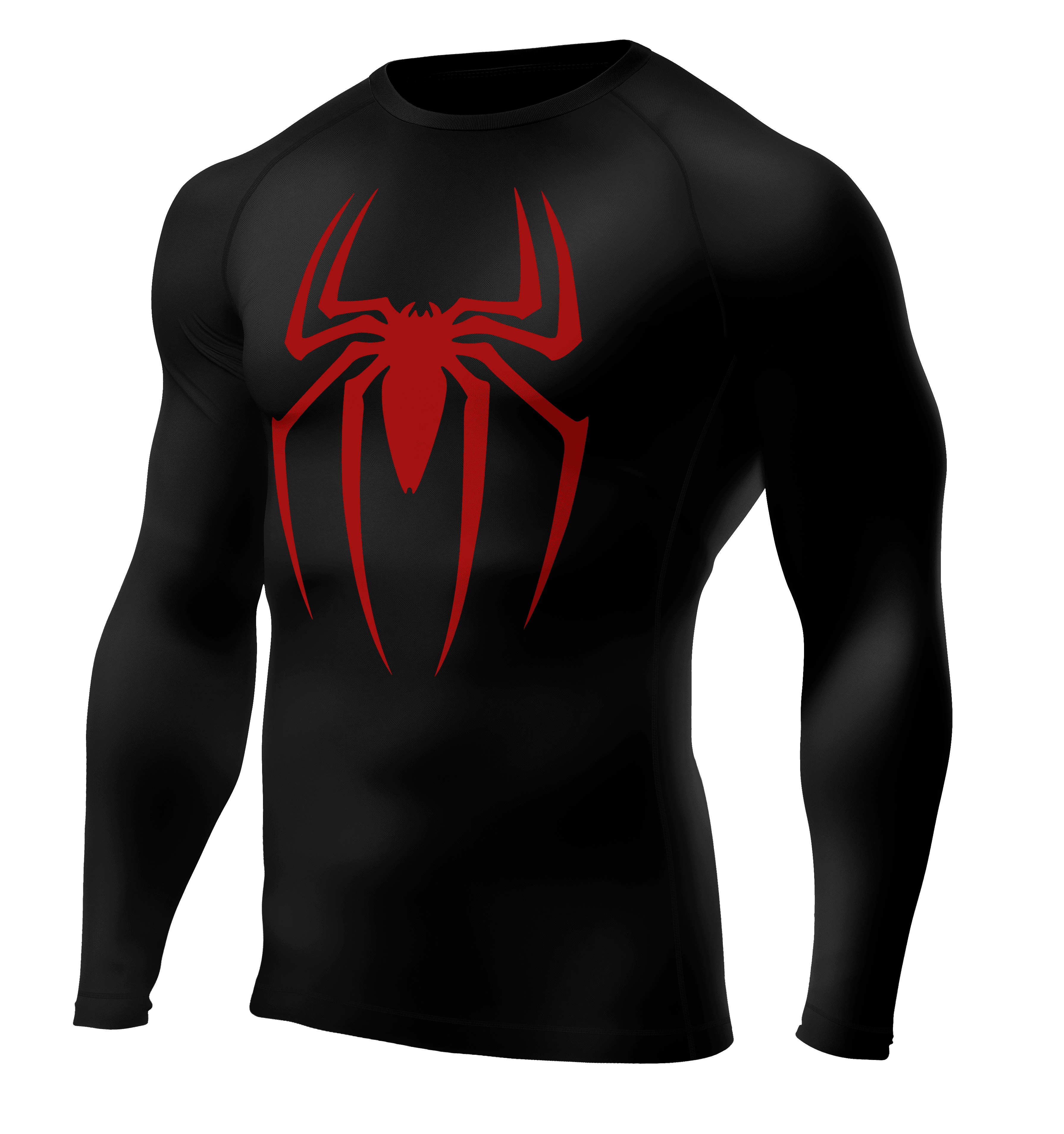 SPIDER RED Long Sleeve Compression T-Shirt