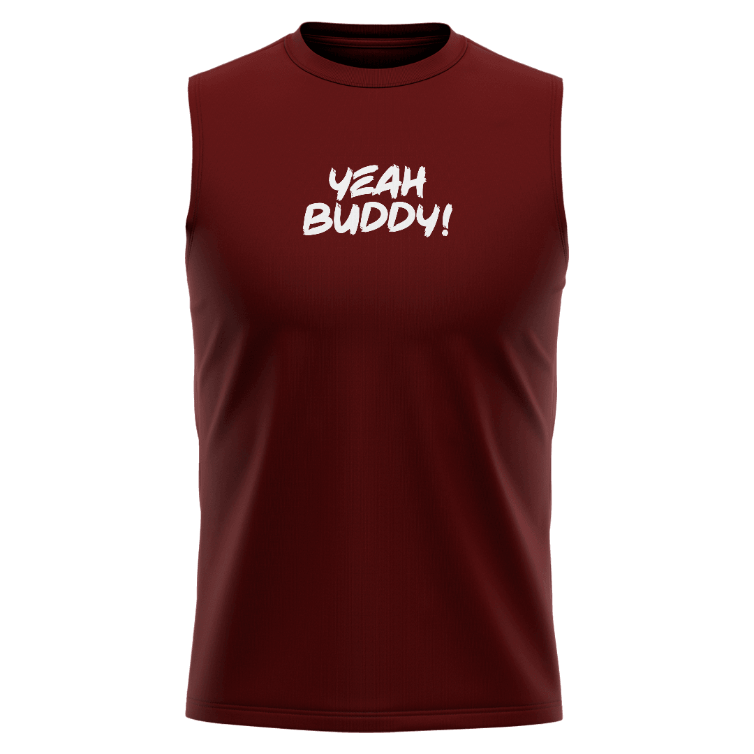 RONNIE Bordo Regular Fit Sleeveless T-Shirt 