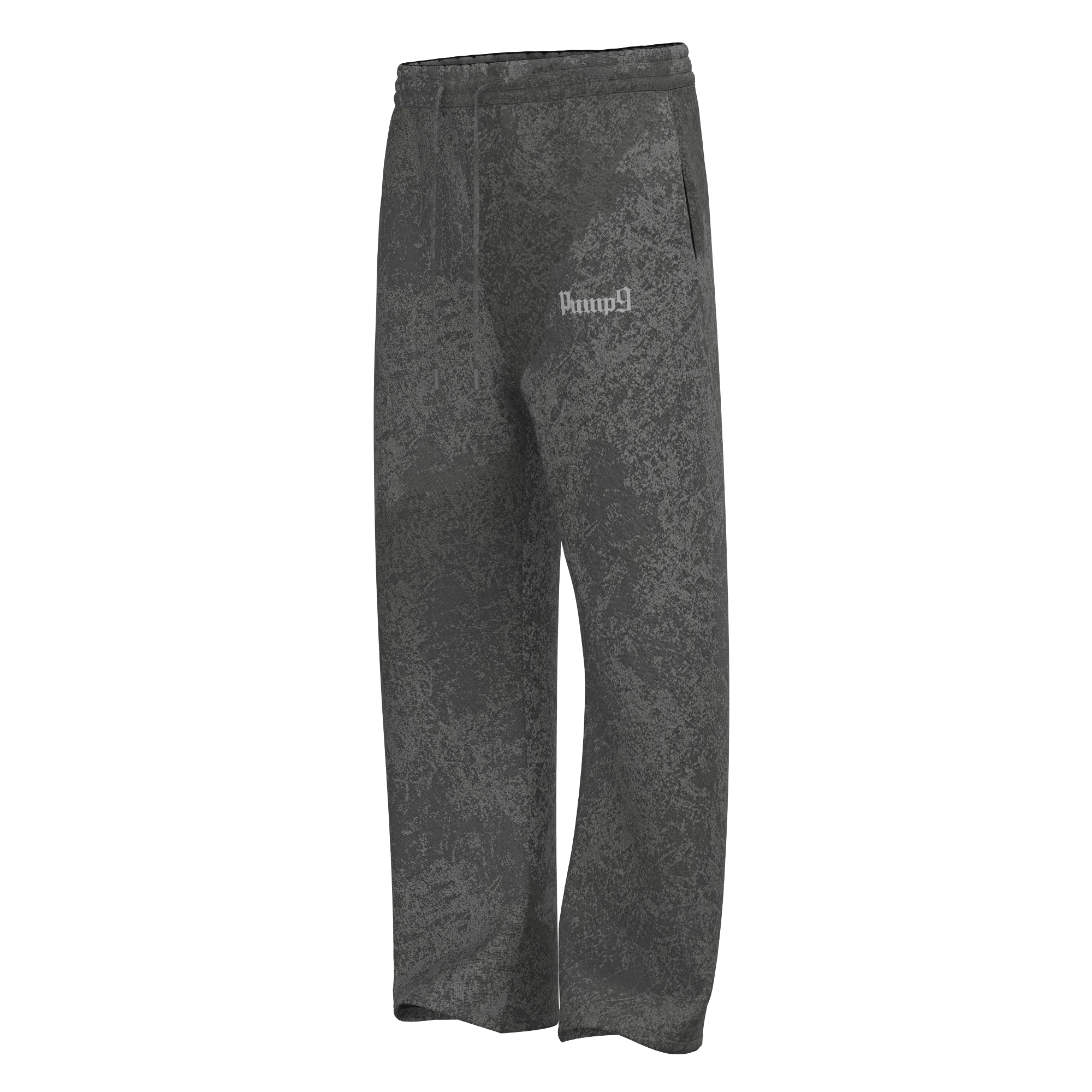 PUMP9 Silver Wash Baggy Düz Paça Eşofman