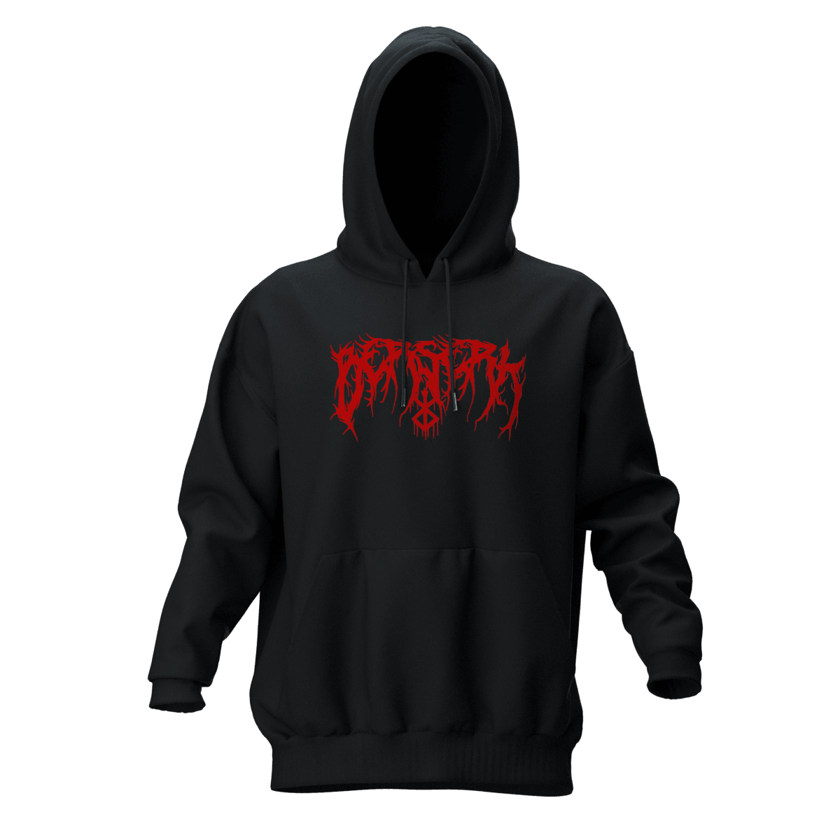 BERSERK Siyah Oversize Hoodie