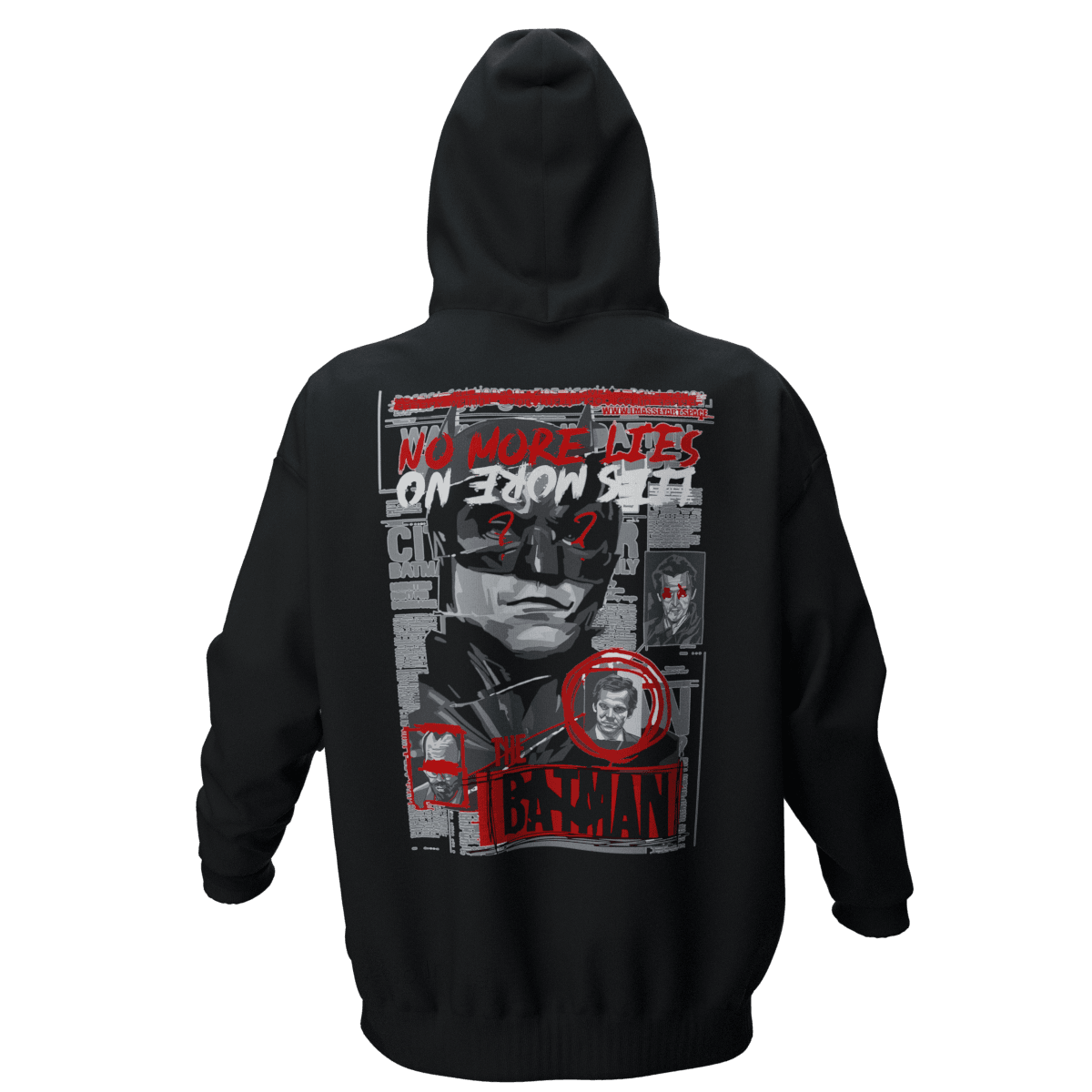 BATMAN Siyah Oversize Hoodie