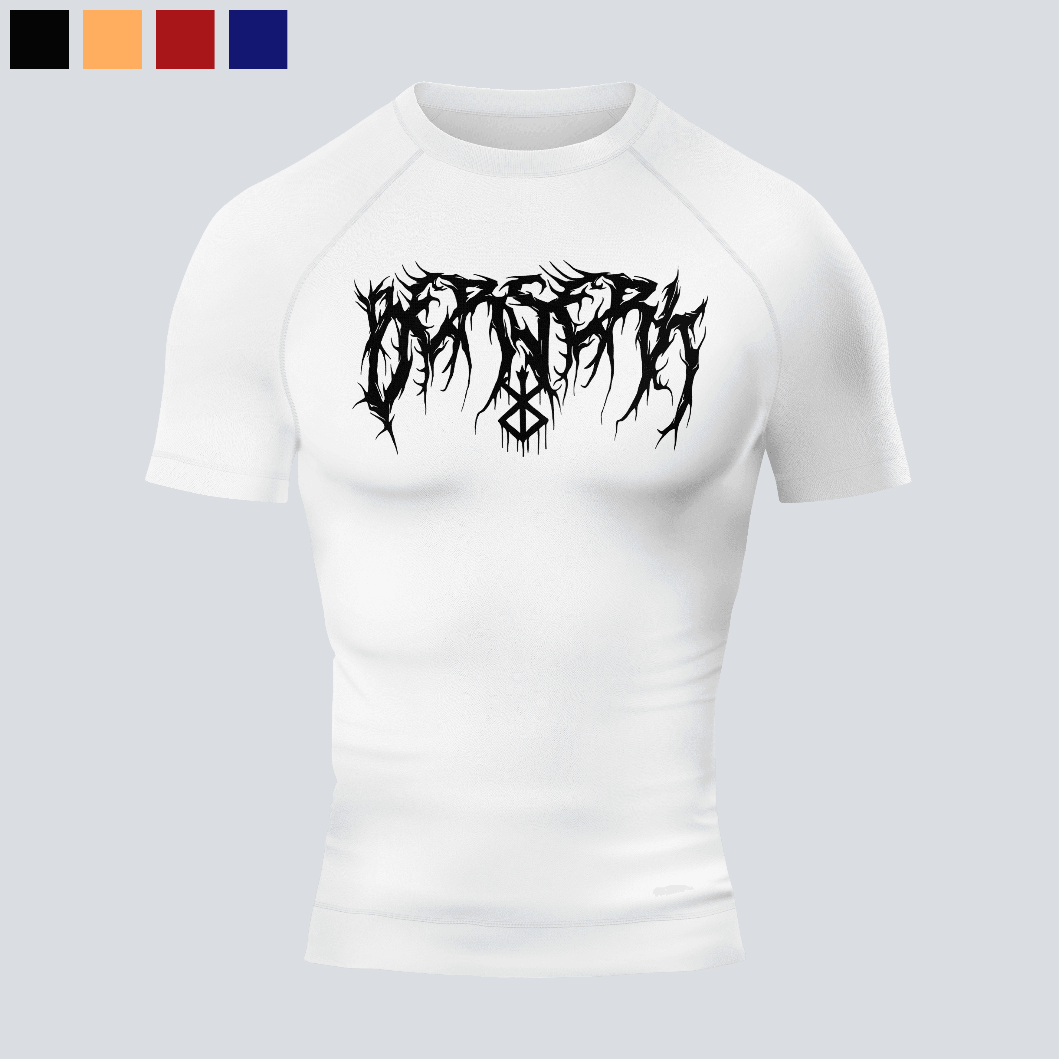 BERSERK Beyaz Short Sleeve Compression T-Shirt