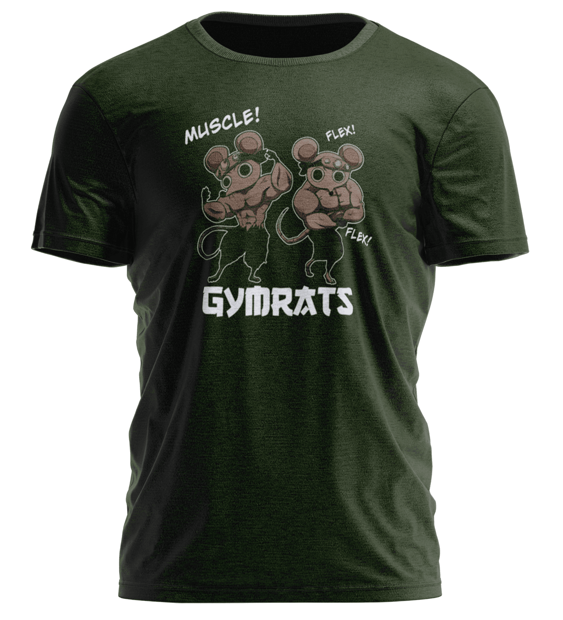 GYMRATS Haki Yeşili Regular Fit T-Shirt