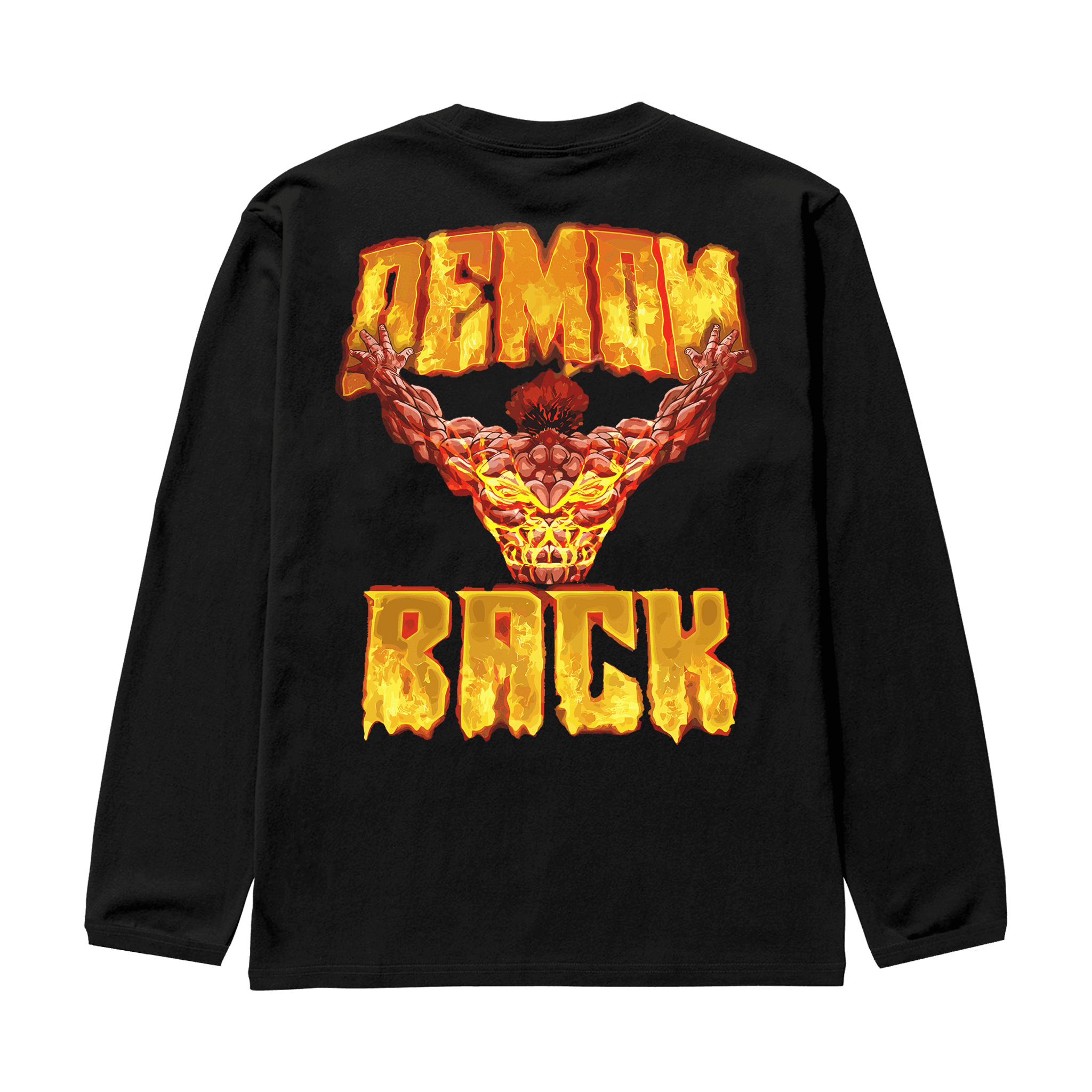 DEMONBACK Siyah Oversize Long Sleeve T-Shirt