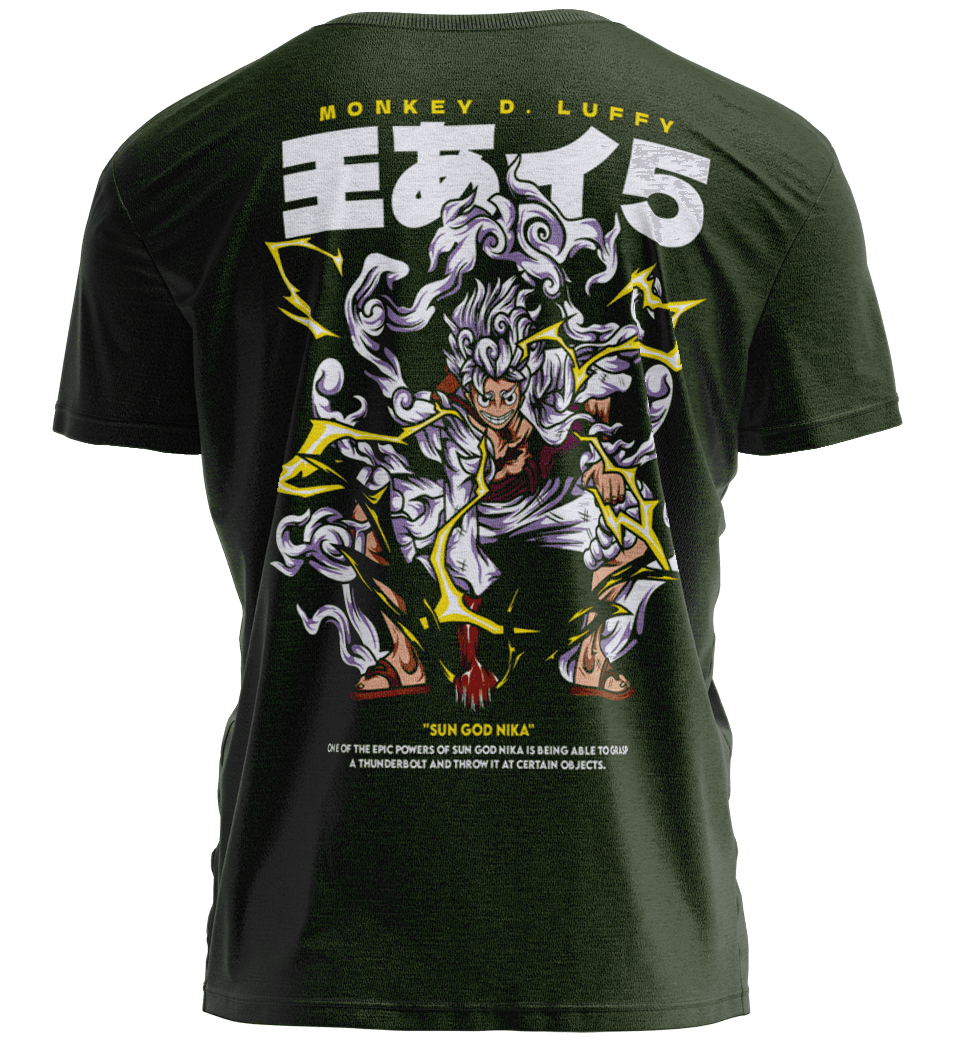 LUFFY Haki Yeşili Regular Fit T-Shirt