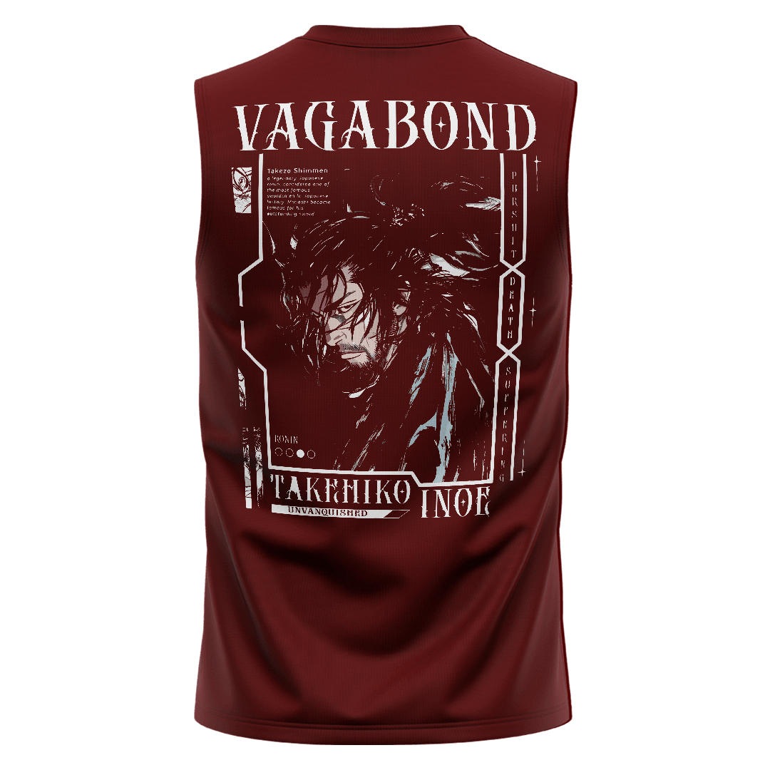 VAGABOND Bordo Regular Fit Sleeveless T-Shirt 