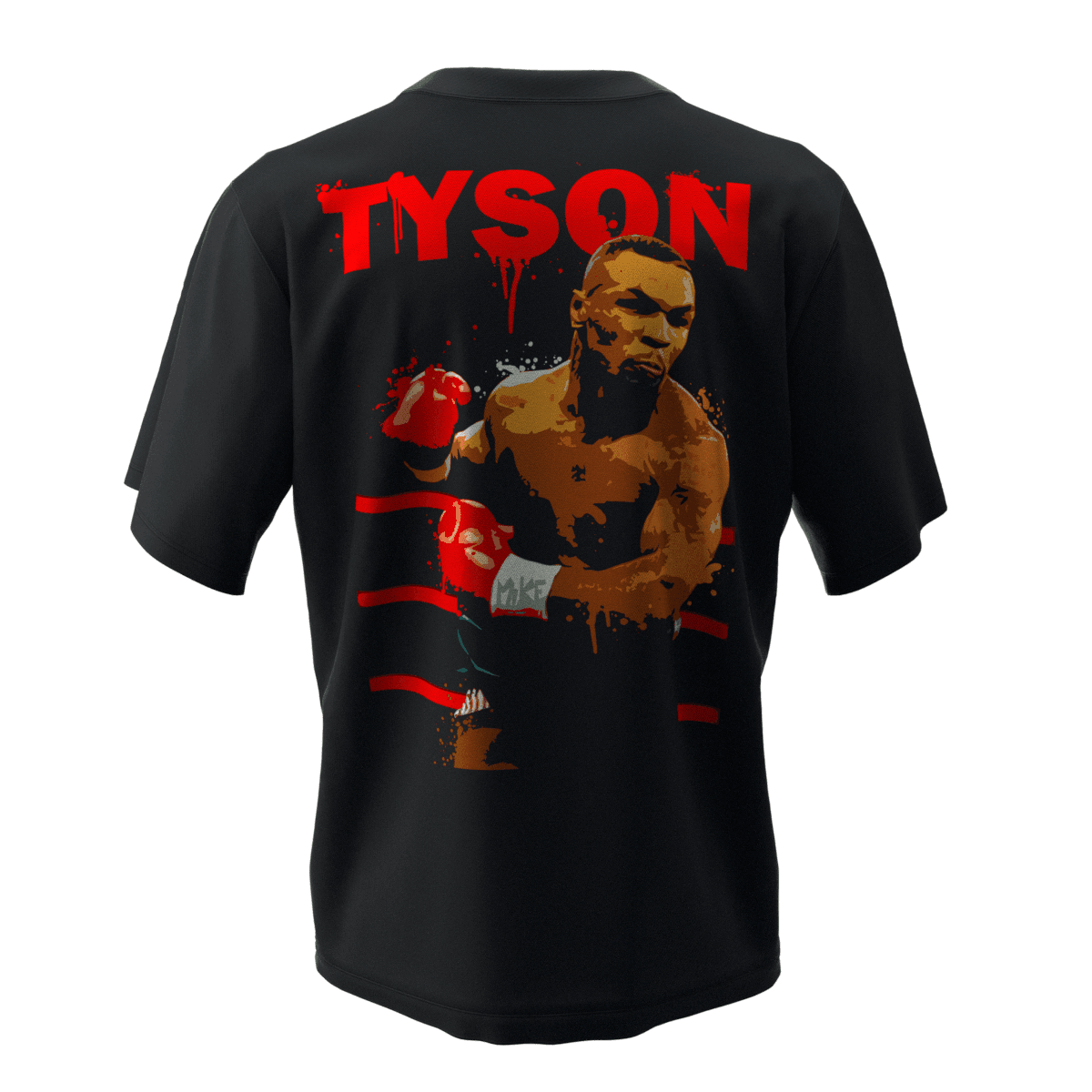 TYSON Siyah Oversize Kalıp T-Shirt