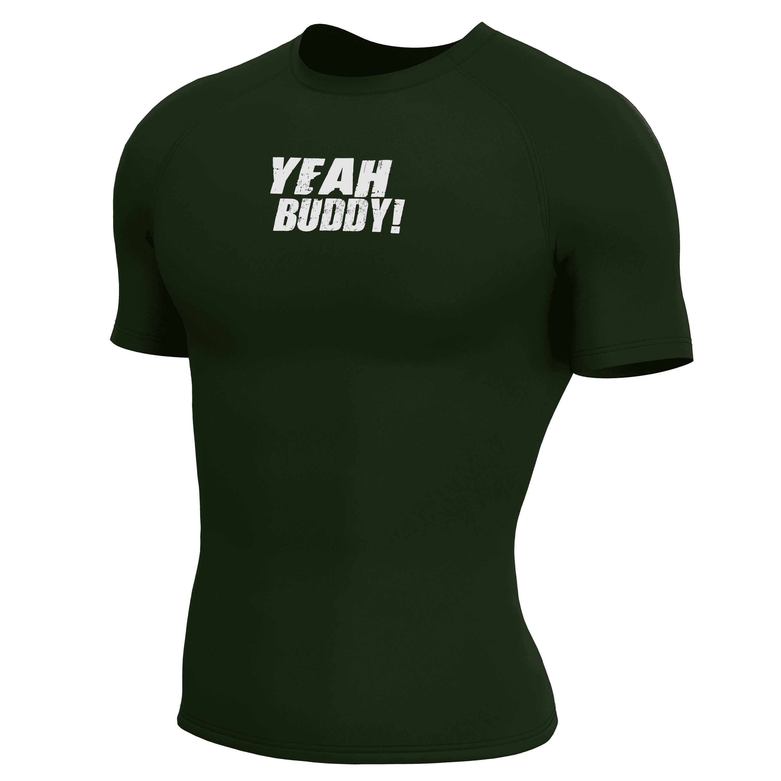 RONNIE Haki Yeşili Short Sleeve Compression T-Shirt