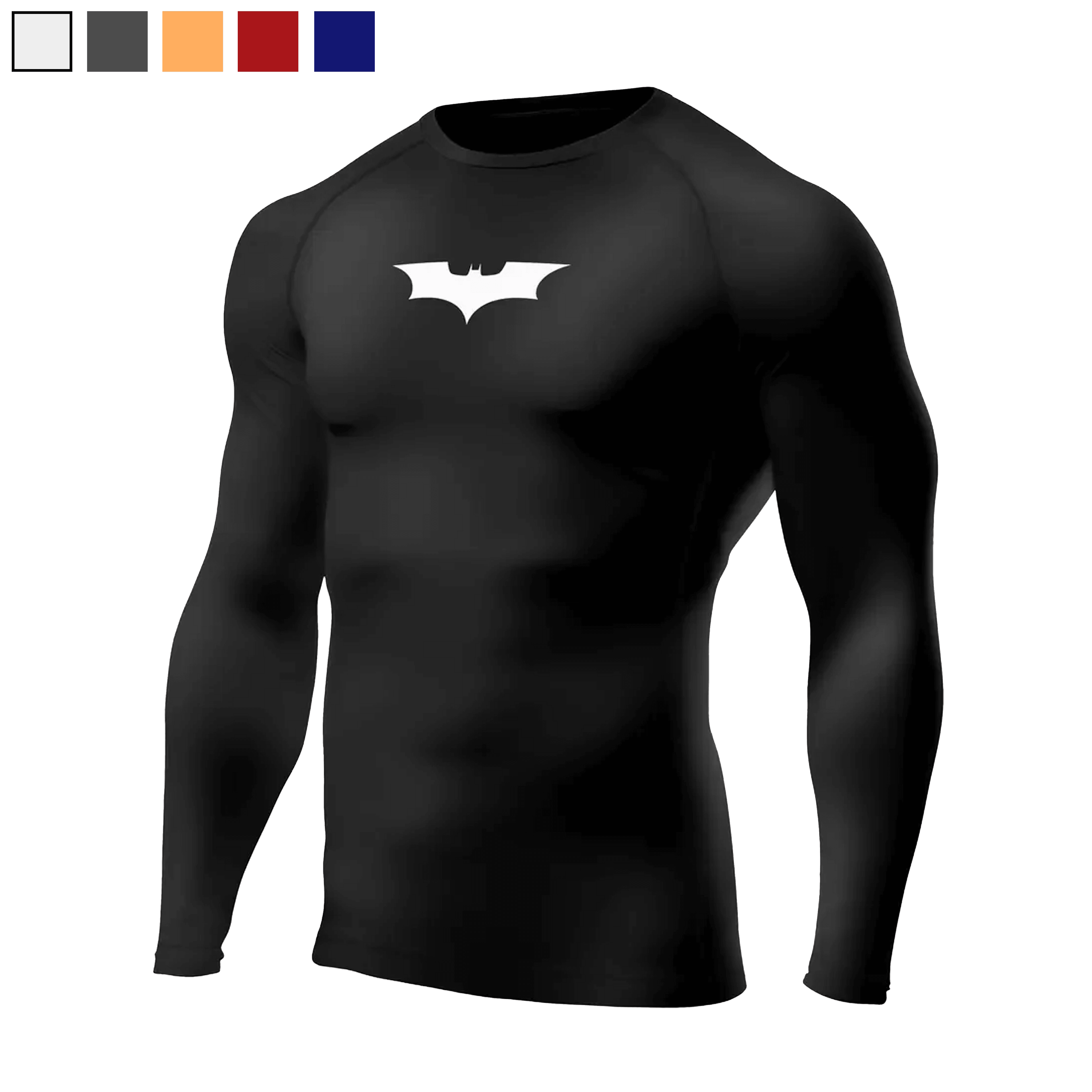 BATMAN Siyah Long Sleeve Compression T-Shirt