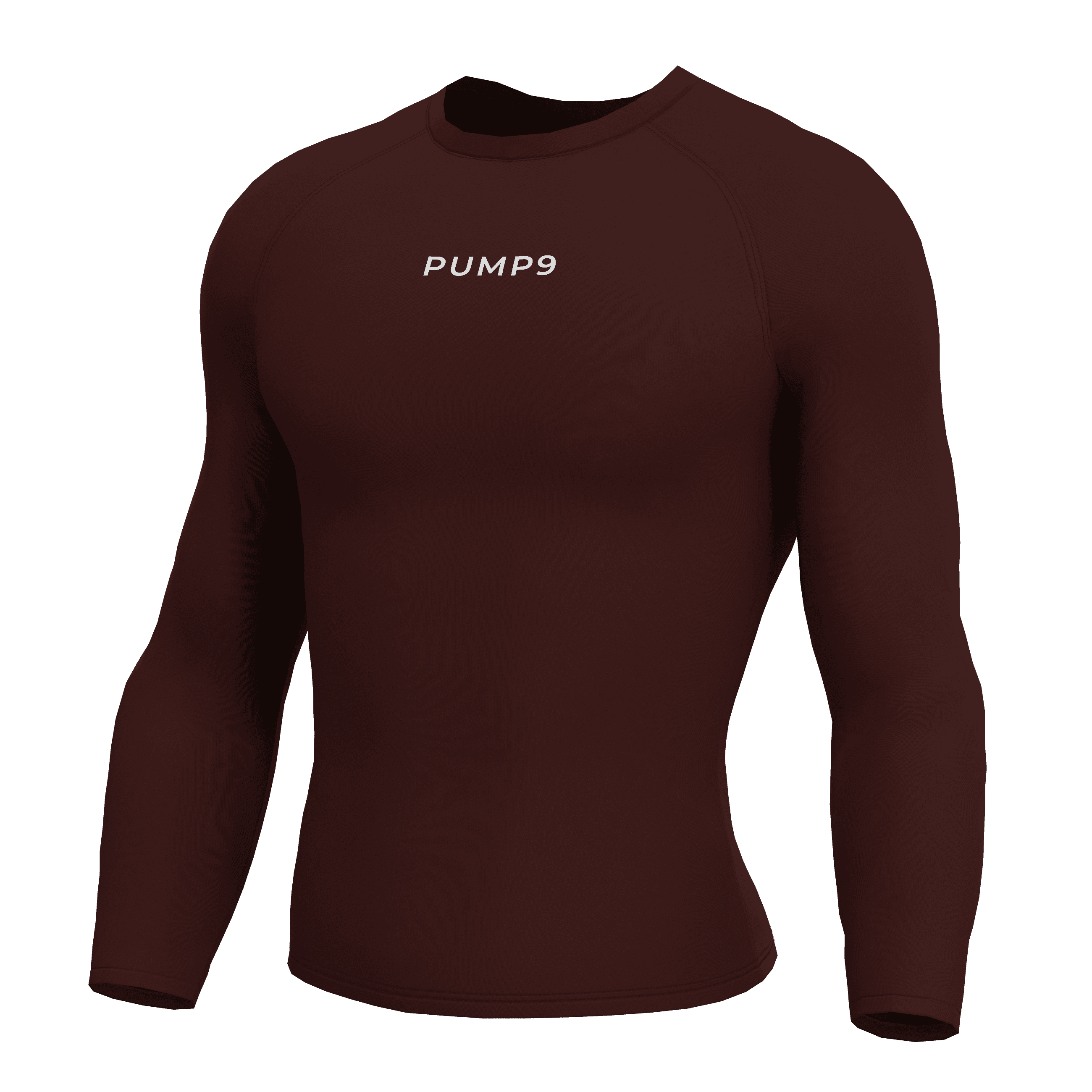 PUMP9 Bordo Long Sleeve Compression T-Shirt
