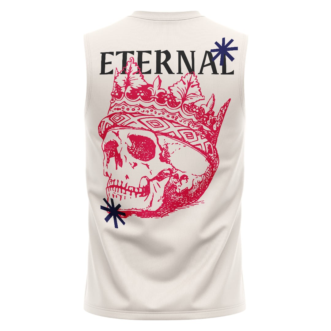 ETERNAL Kırık Beyaz Regular Fit Sleeveless T-Shirt