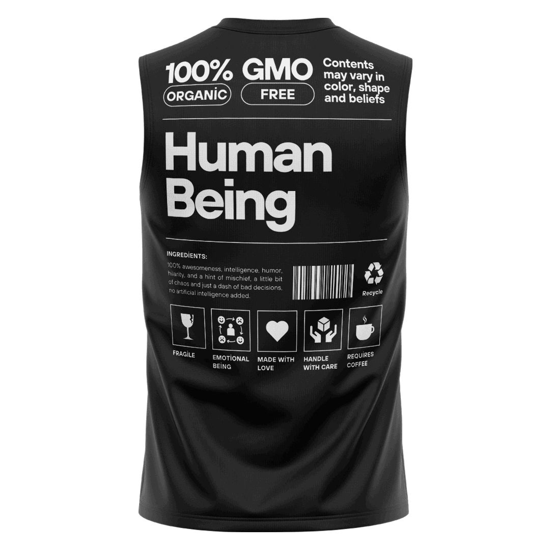 HUMANBEING Siyah Regular Fit Sleeveless T-Shirt