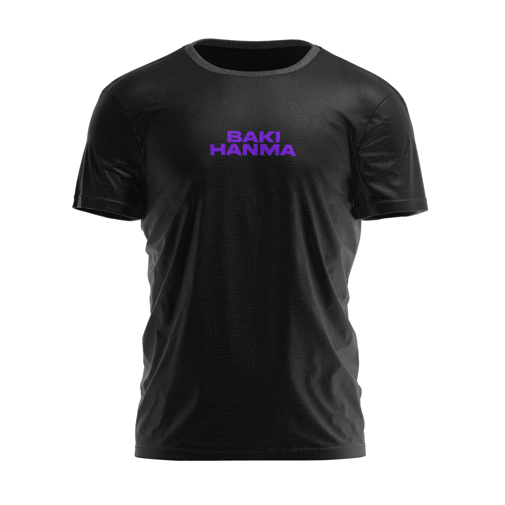 BAKI HANMA Siyah Regular Fit T-Shirt