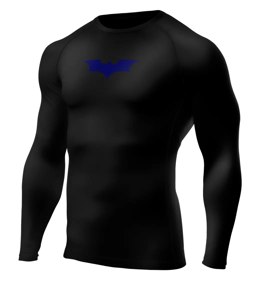 BATMAN Siyah Long Sleeve Compression T-Shirt - BLUE