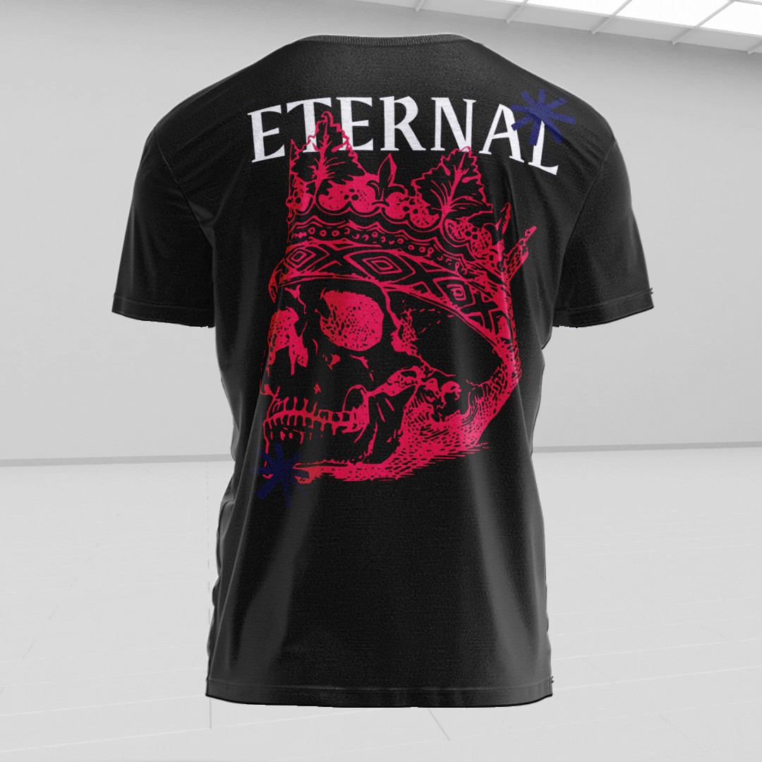 ETERNAL KURU KAFA Baskılı Regular Fit T-Shirt