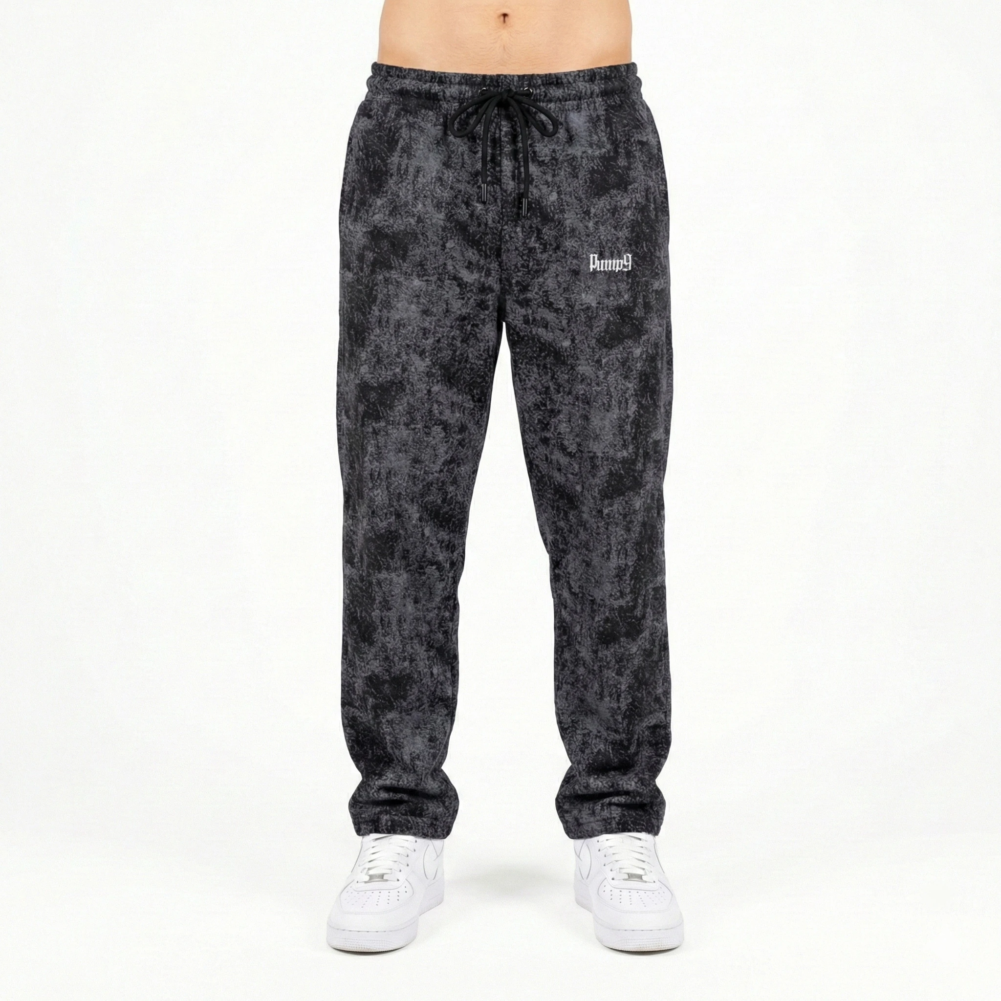 PUMP9 Obsidian Wash Baggy Düz Paça Eşofman