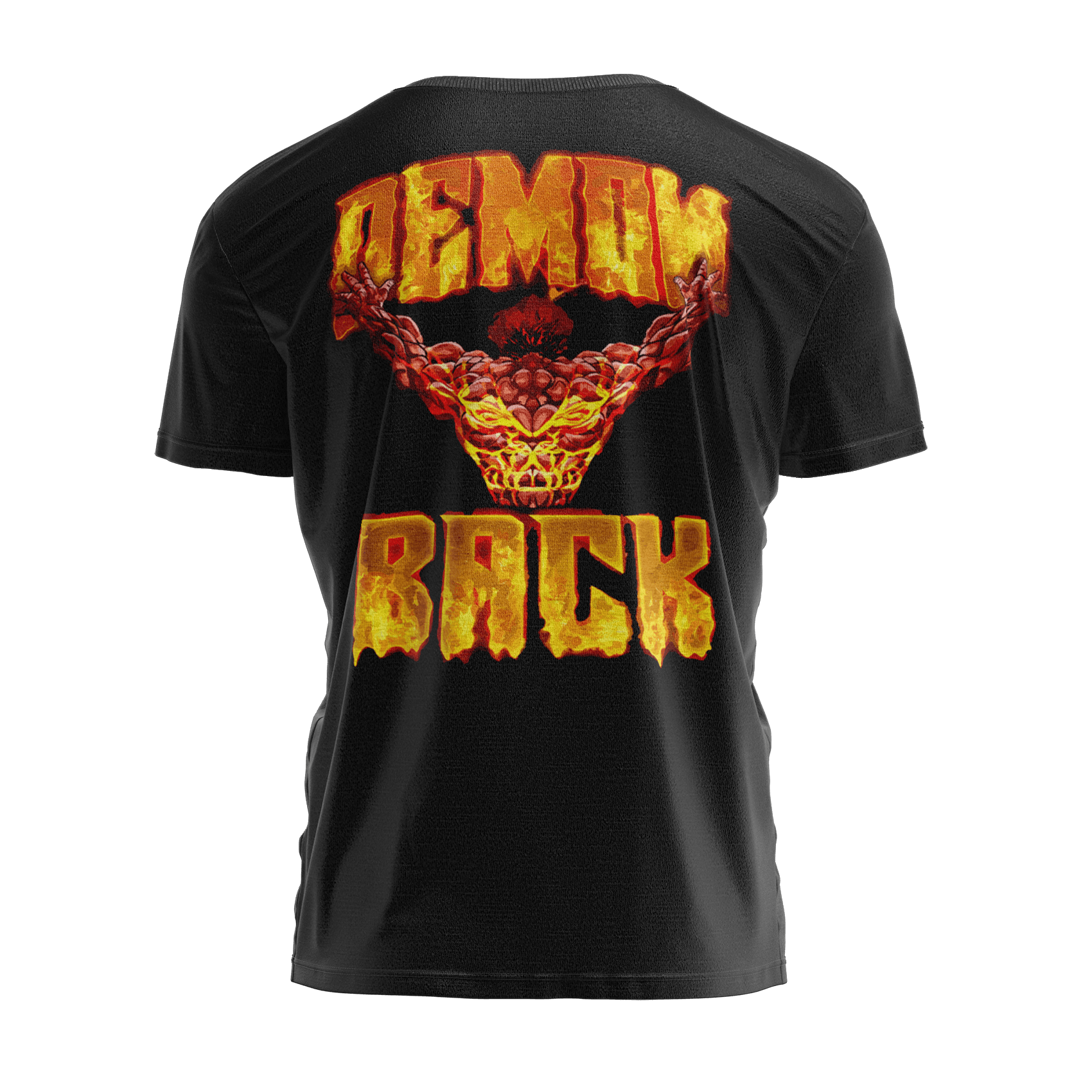 DEMONBACK Siyah Regular Fit T-Shirt