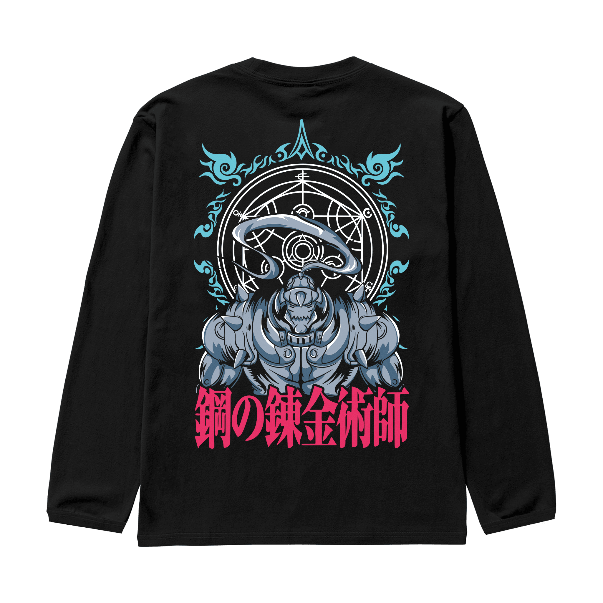 FULLMETAL Siyah Oversize Long Sleeve T-Shirt