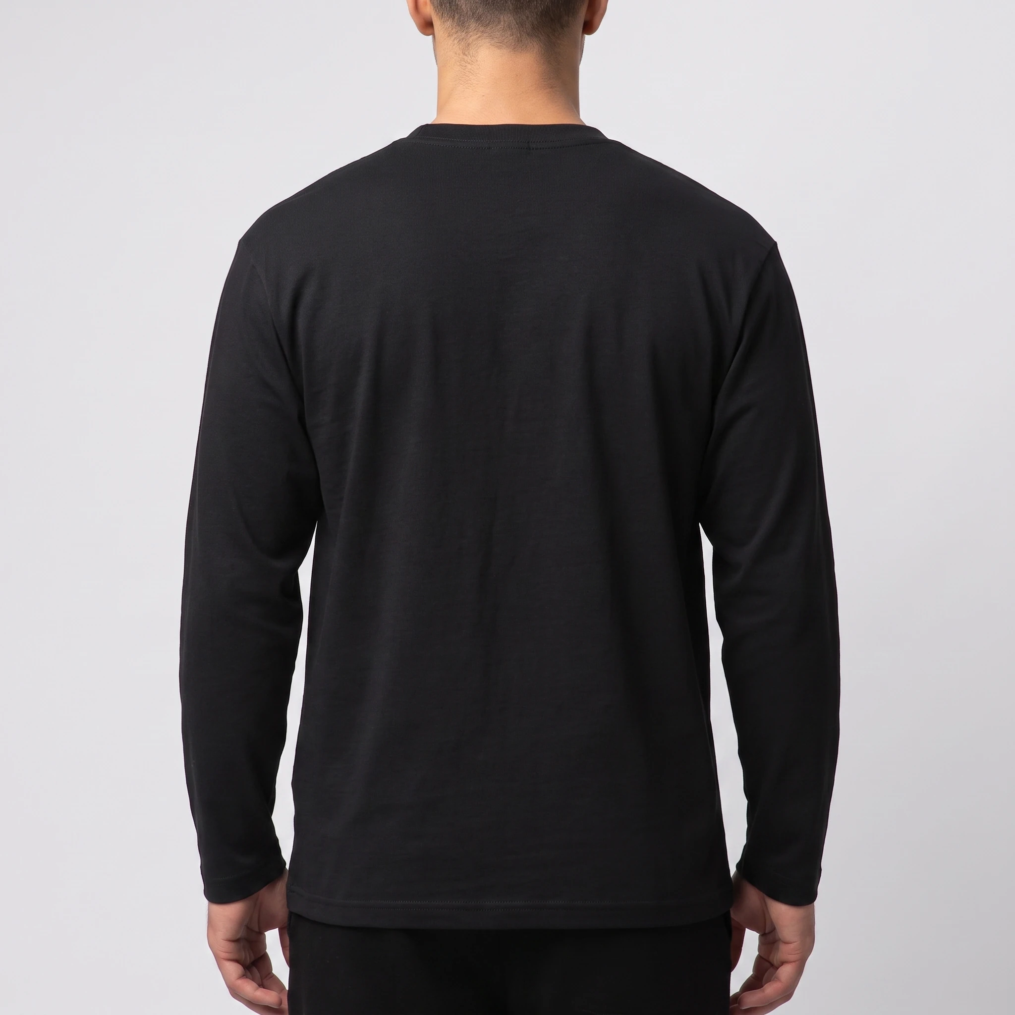 M*☆様 T-fashion vol.9 PUMP9® - PUMP9 VORTEX Siyah Oversize Long Sleeve T-Shirt