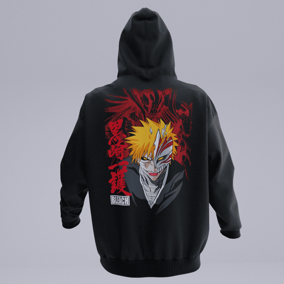 ICHIGO Siyah Oversize Fit Hoodie