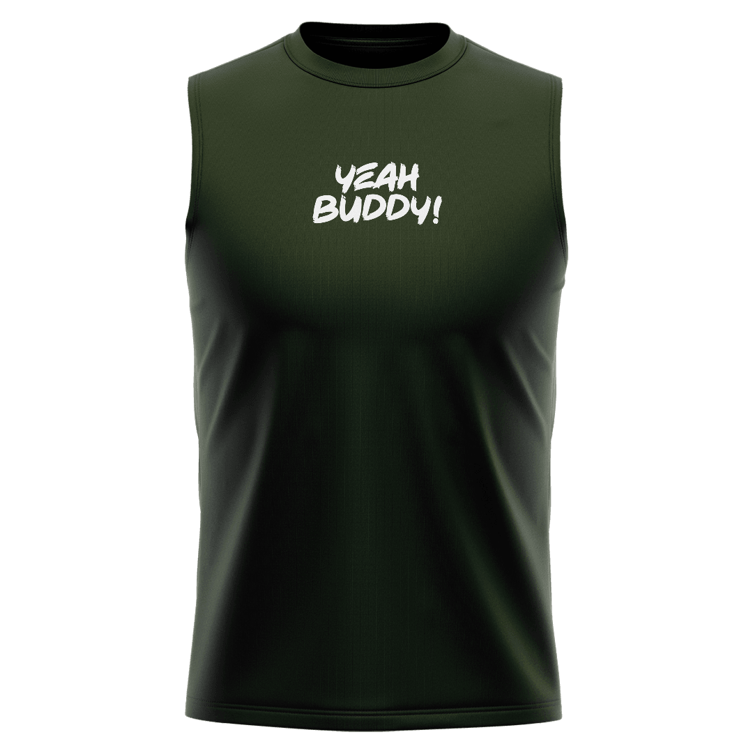 RONNIE Haki Yeşili Regular Fit Sleeveless T-Shirt