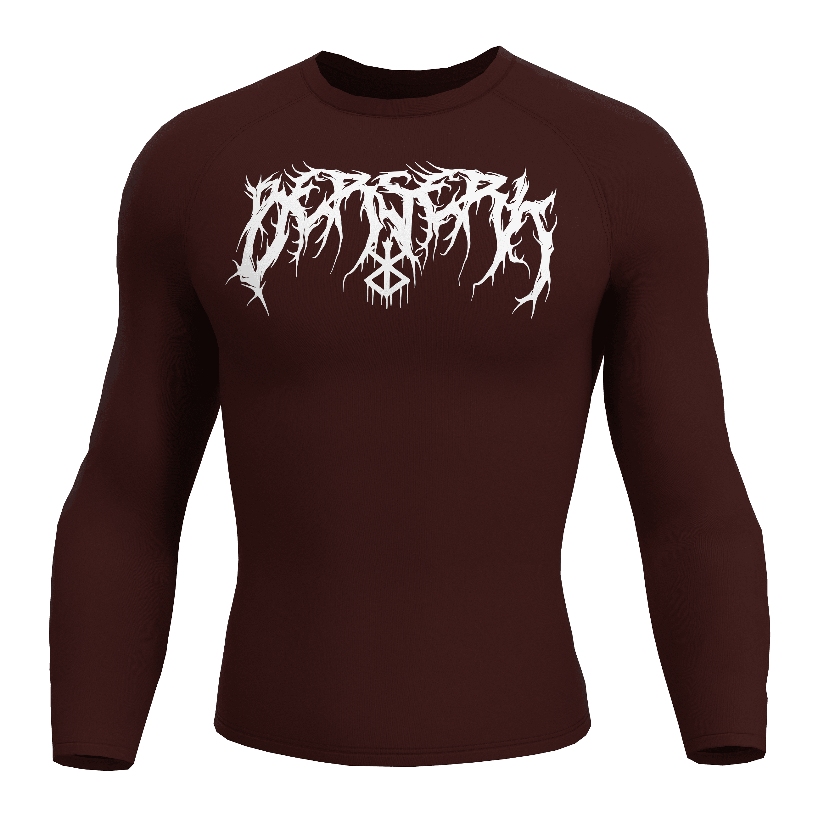 BERSERK Bordo Long Sleeve Compression T-Shirt