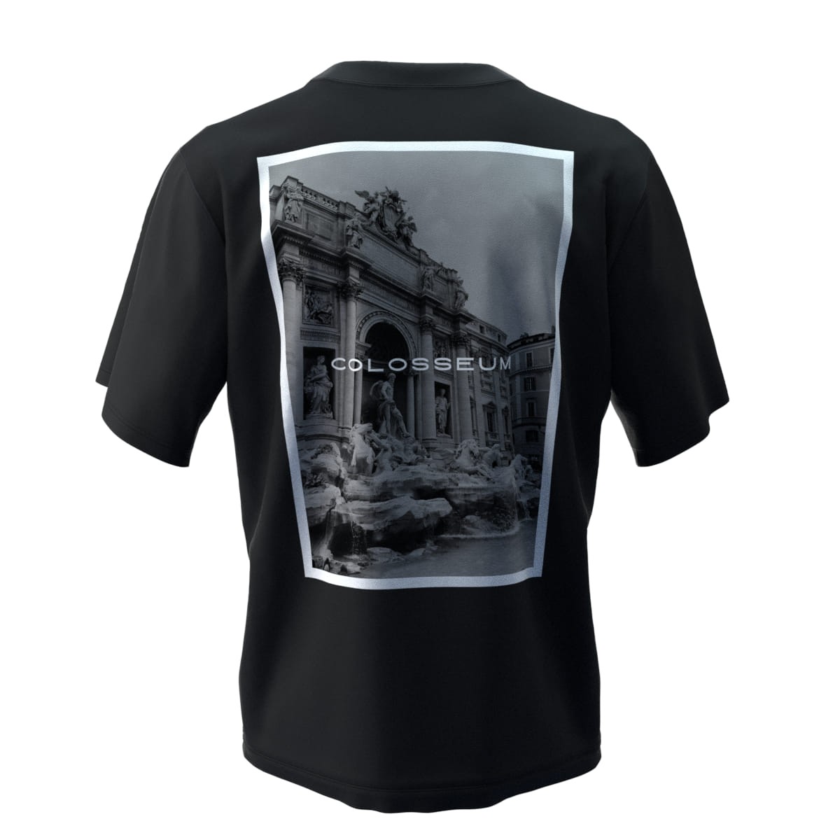 COLOSSEUM Siyah Oversize T-Shirt