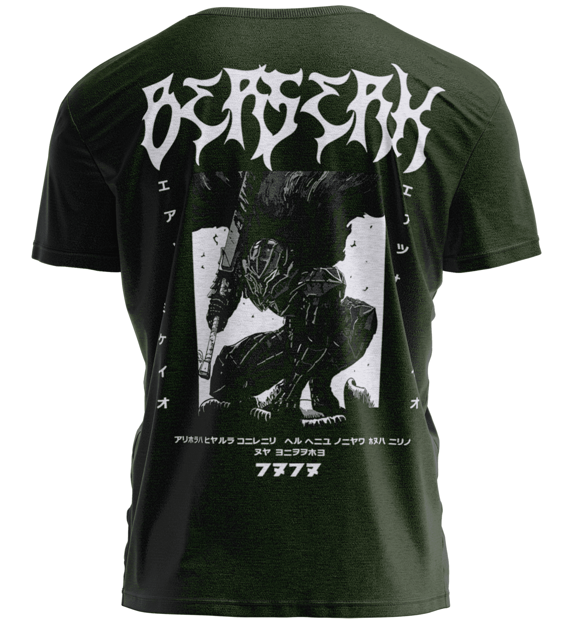 BERSERK Haki Yeşili Regular Fit T-Shirt
