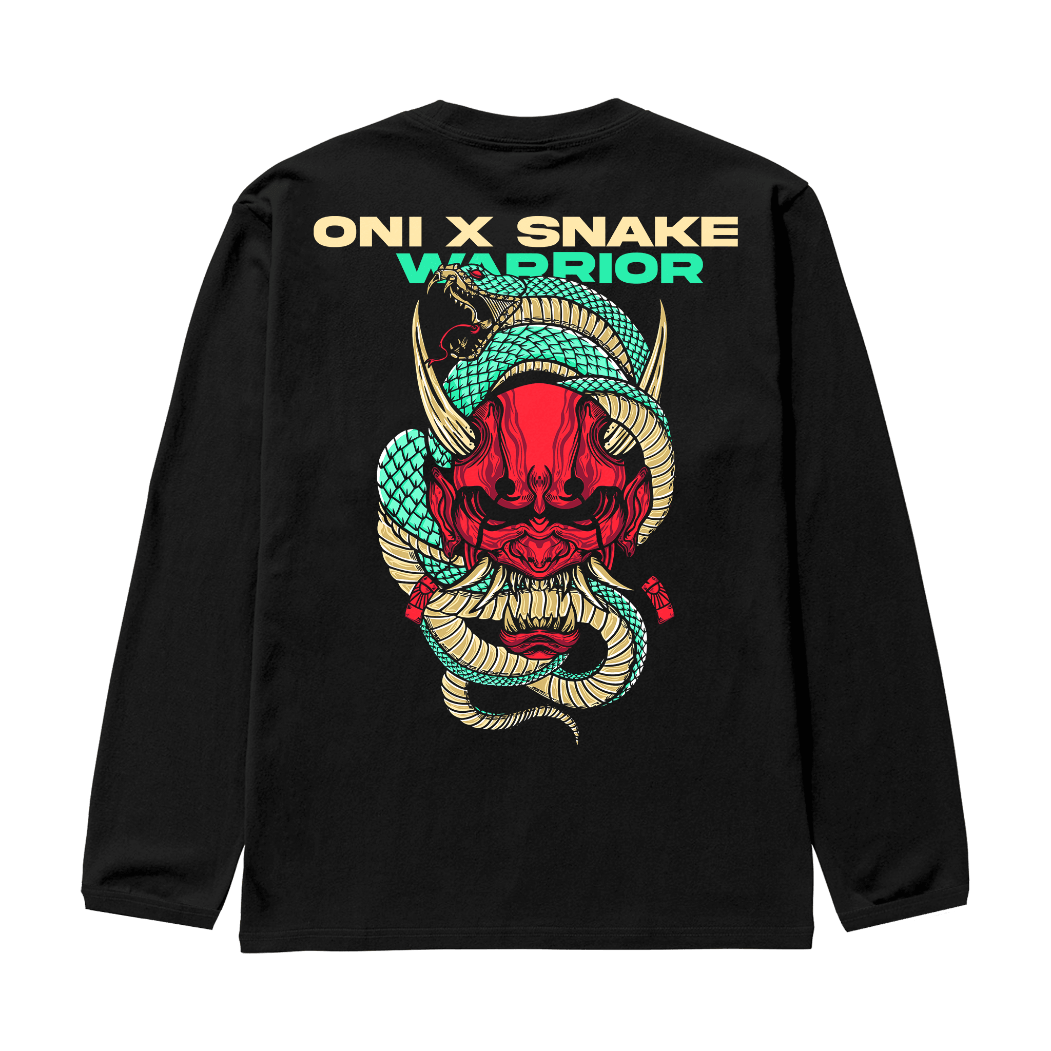ONIXSNAKE Siyah Oversize Long Sleeve T-Shirt
