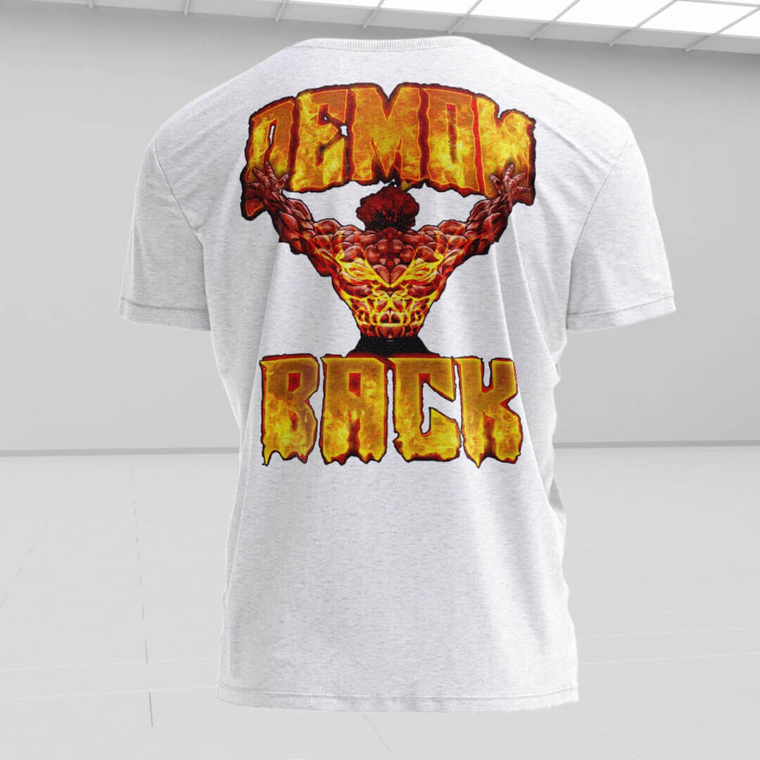 DEMONBACK Beyaz Regular Fit T-Shirt