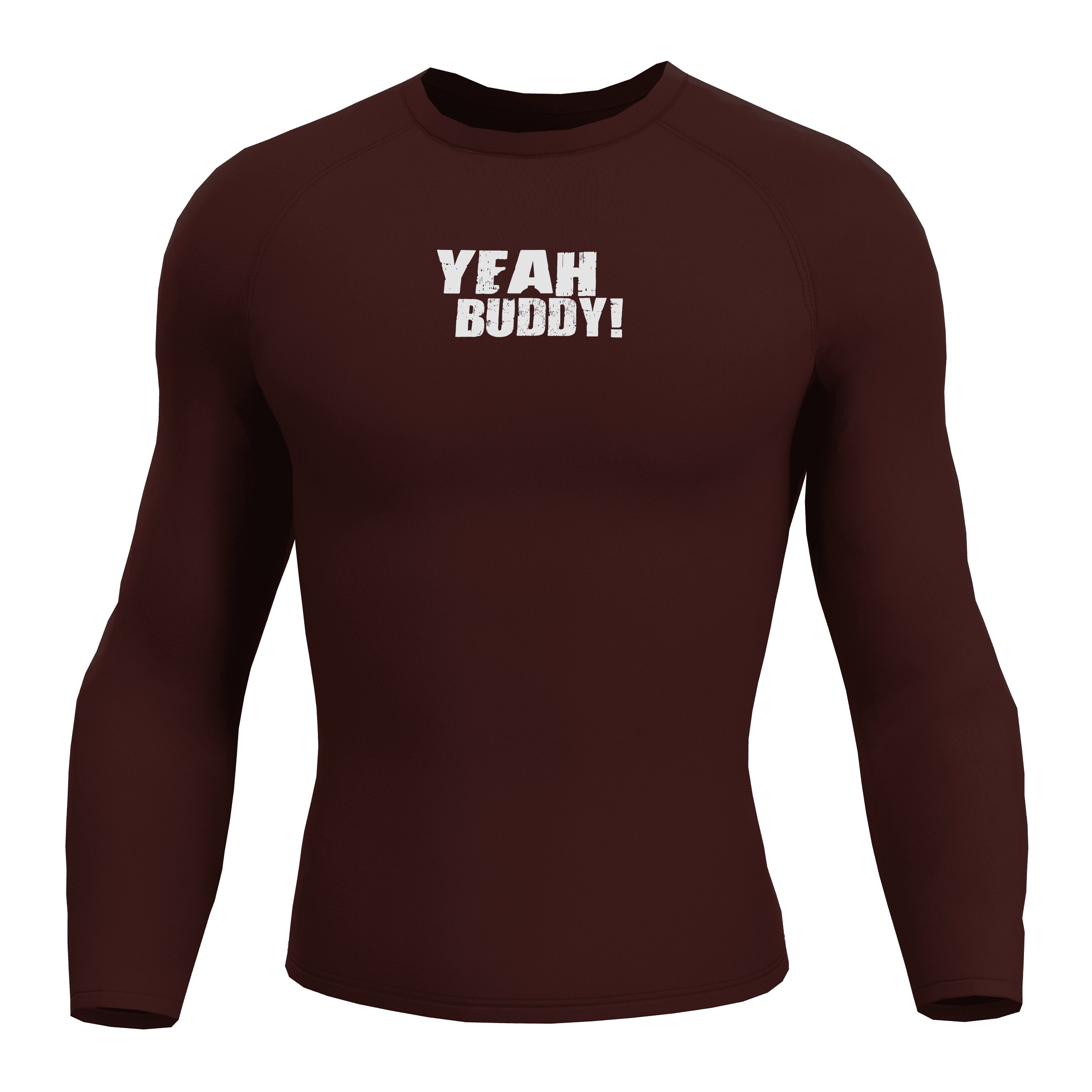 RONNIE Bordo Long Sleeve Compression T-Shirt 