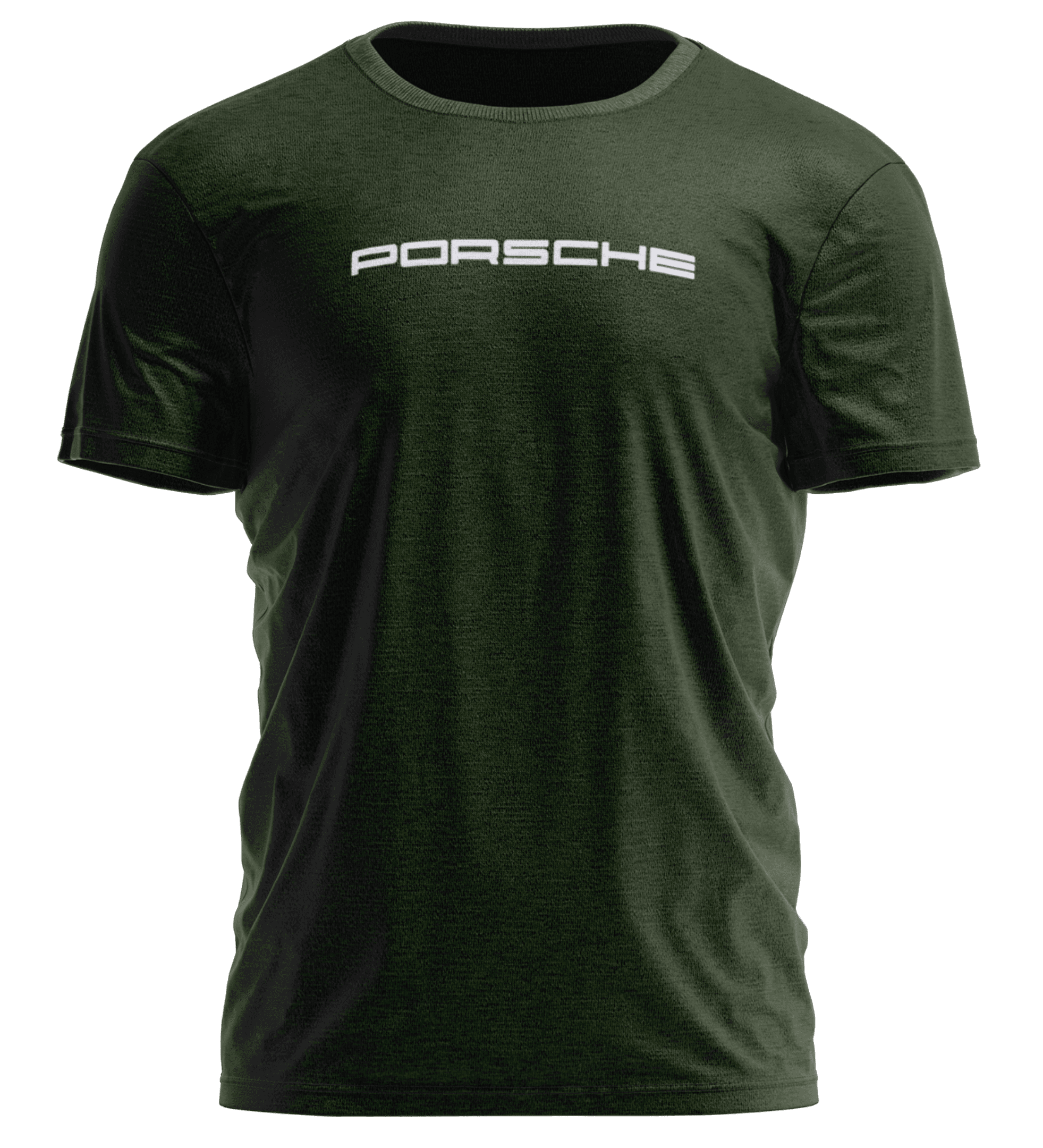 PORSCHE Haki Yeşili Regular Fit T-Shirt