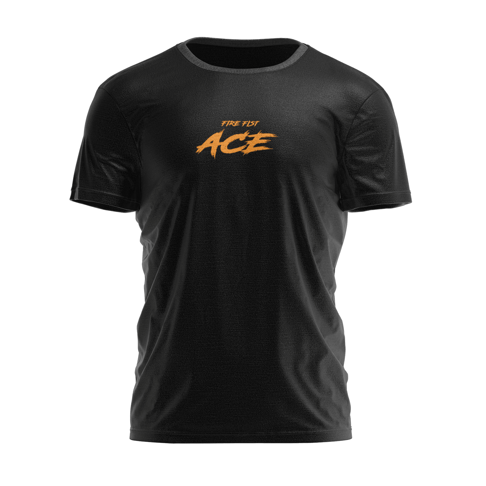 ACE Siyah Regular Fit T-Shirt