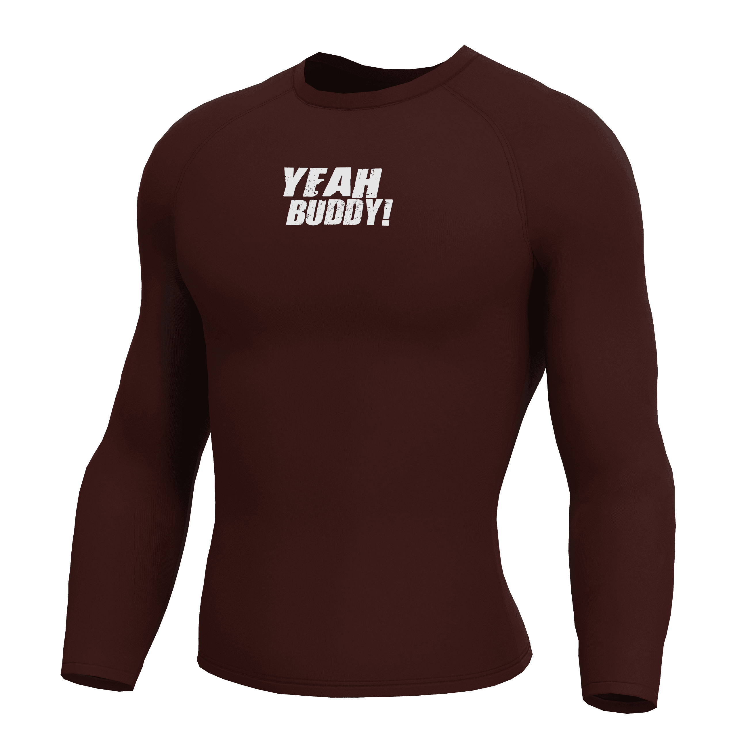 RONNIE Bordo Long Sleeve Compression T-Shirt 