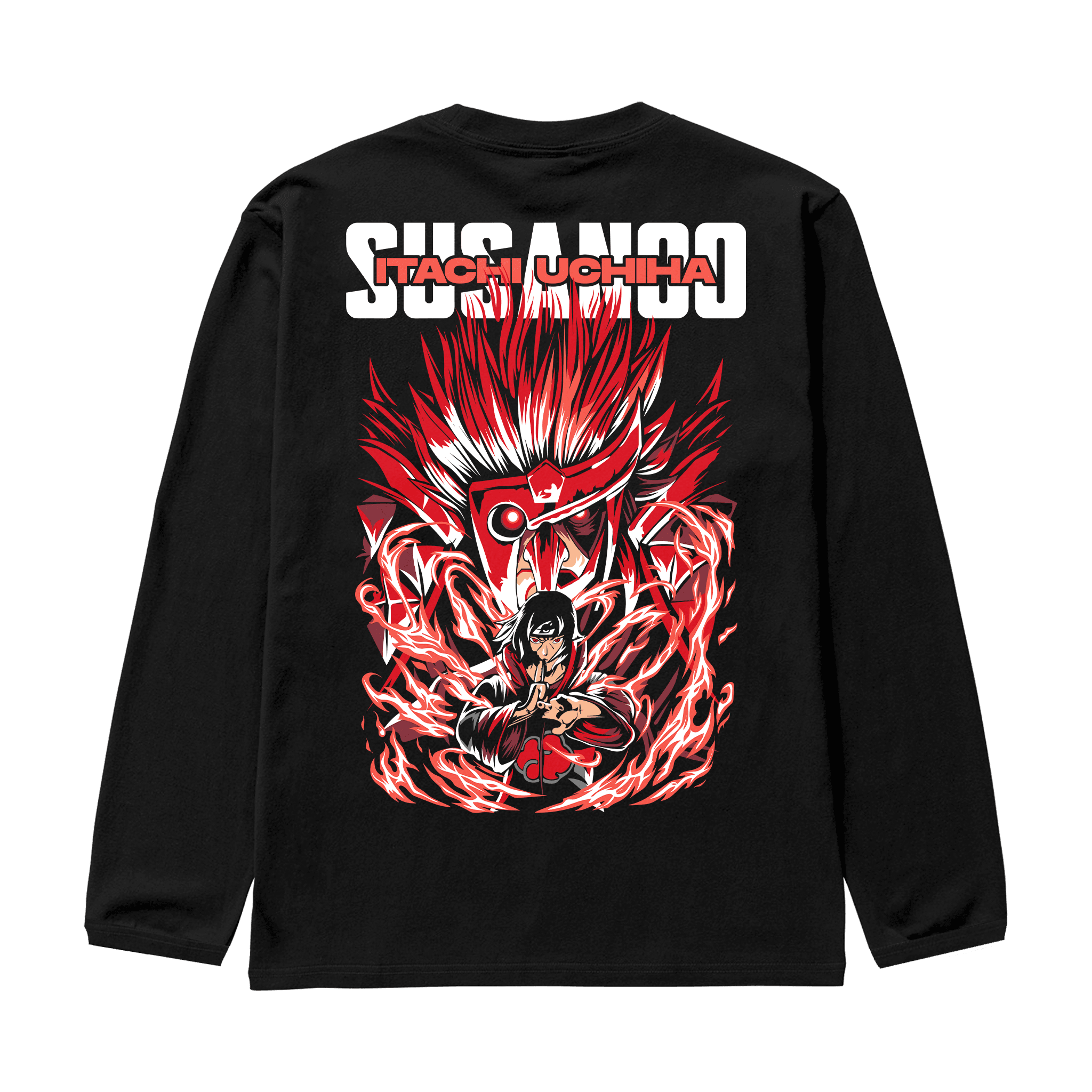 SUSANOO Siyah Oversize Long Sleeve T-Shirt