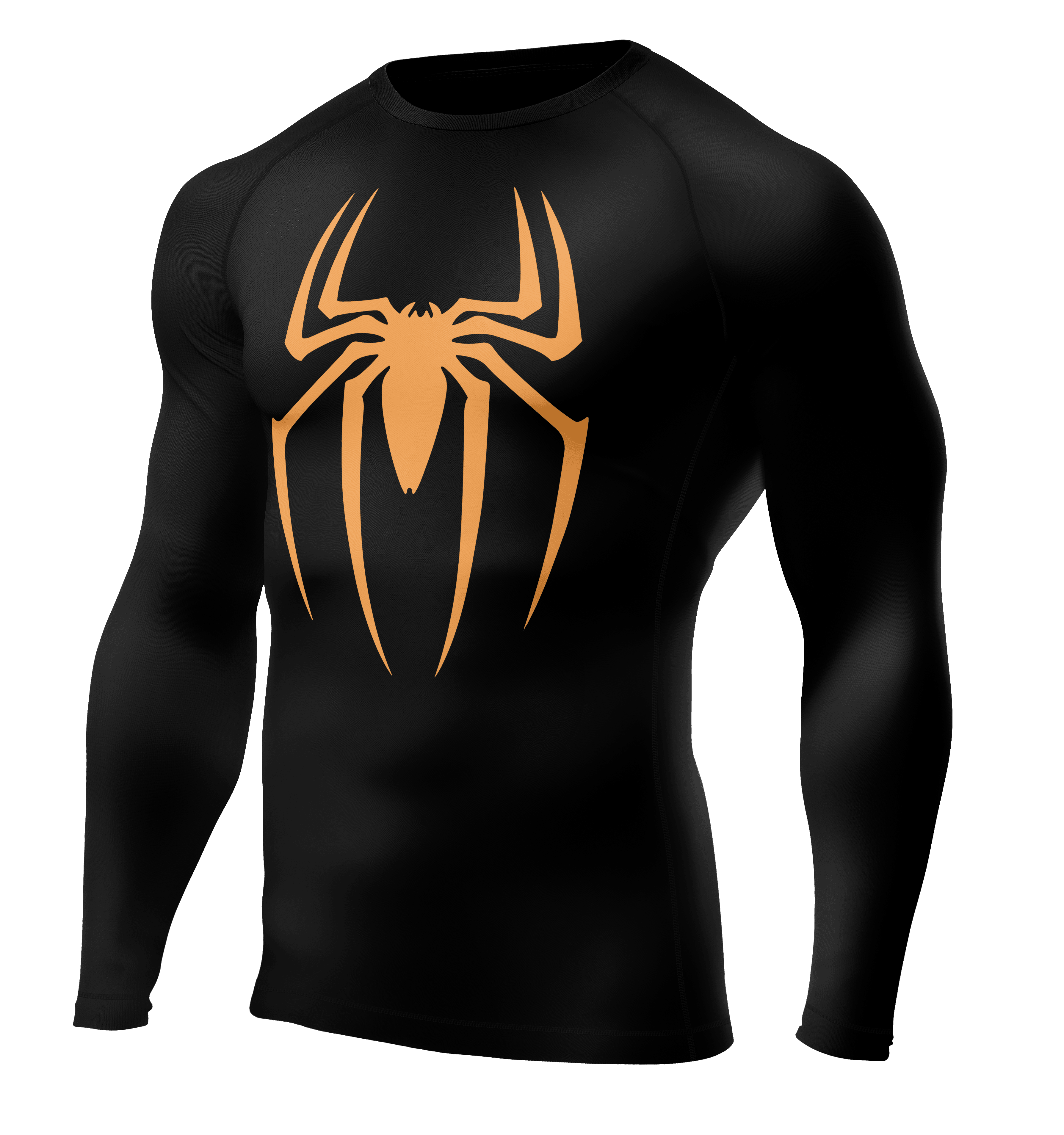 SPIDER GOLD Long Sleeve Compression T-Shirt