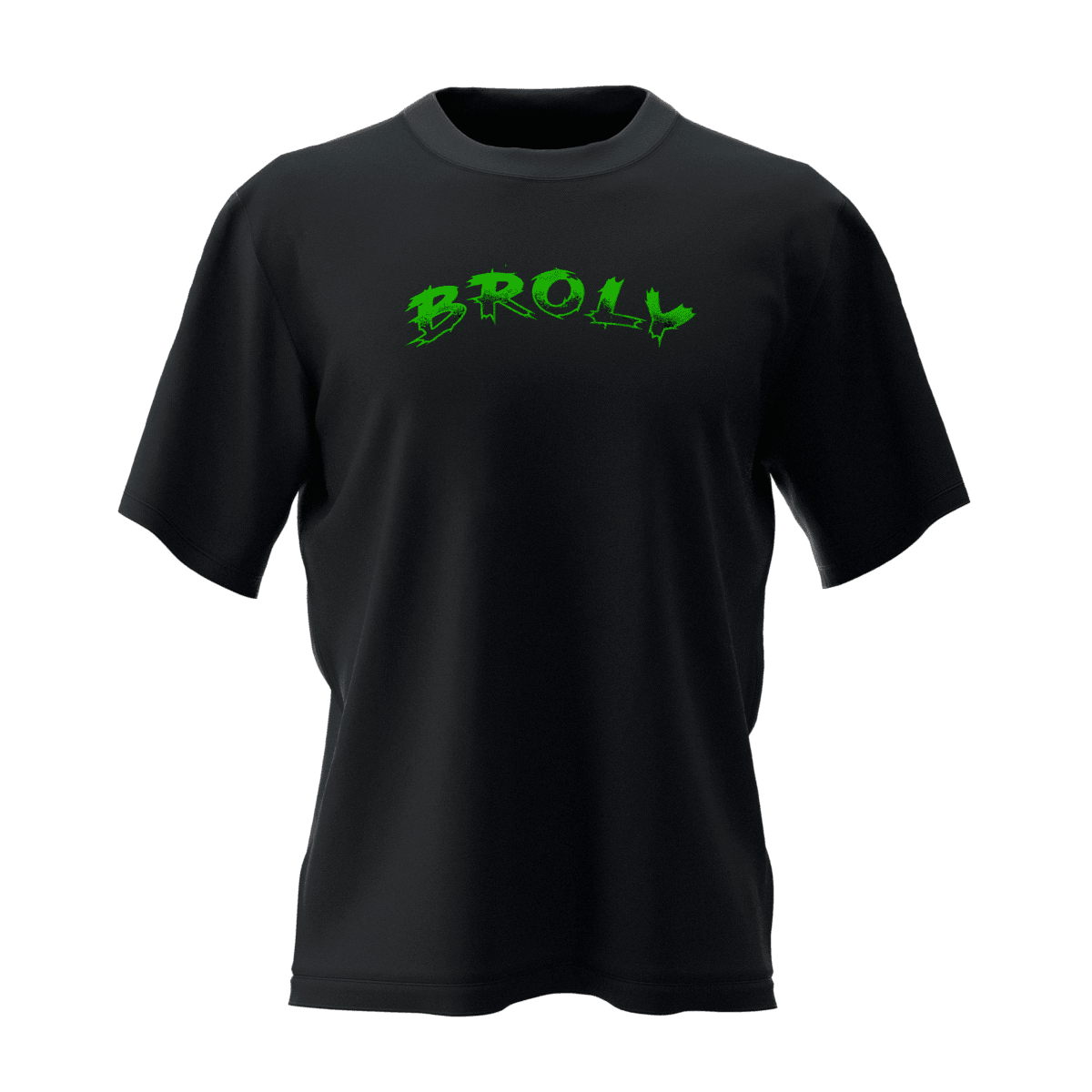 BROLY Siyah Oversize Kalıp T-Shirt