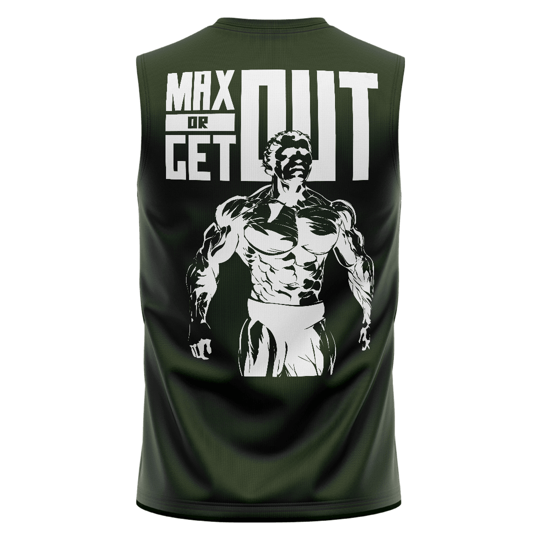 MAXOUT Haki Yeşili Regular Fit Sleeveless T-Shirt