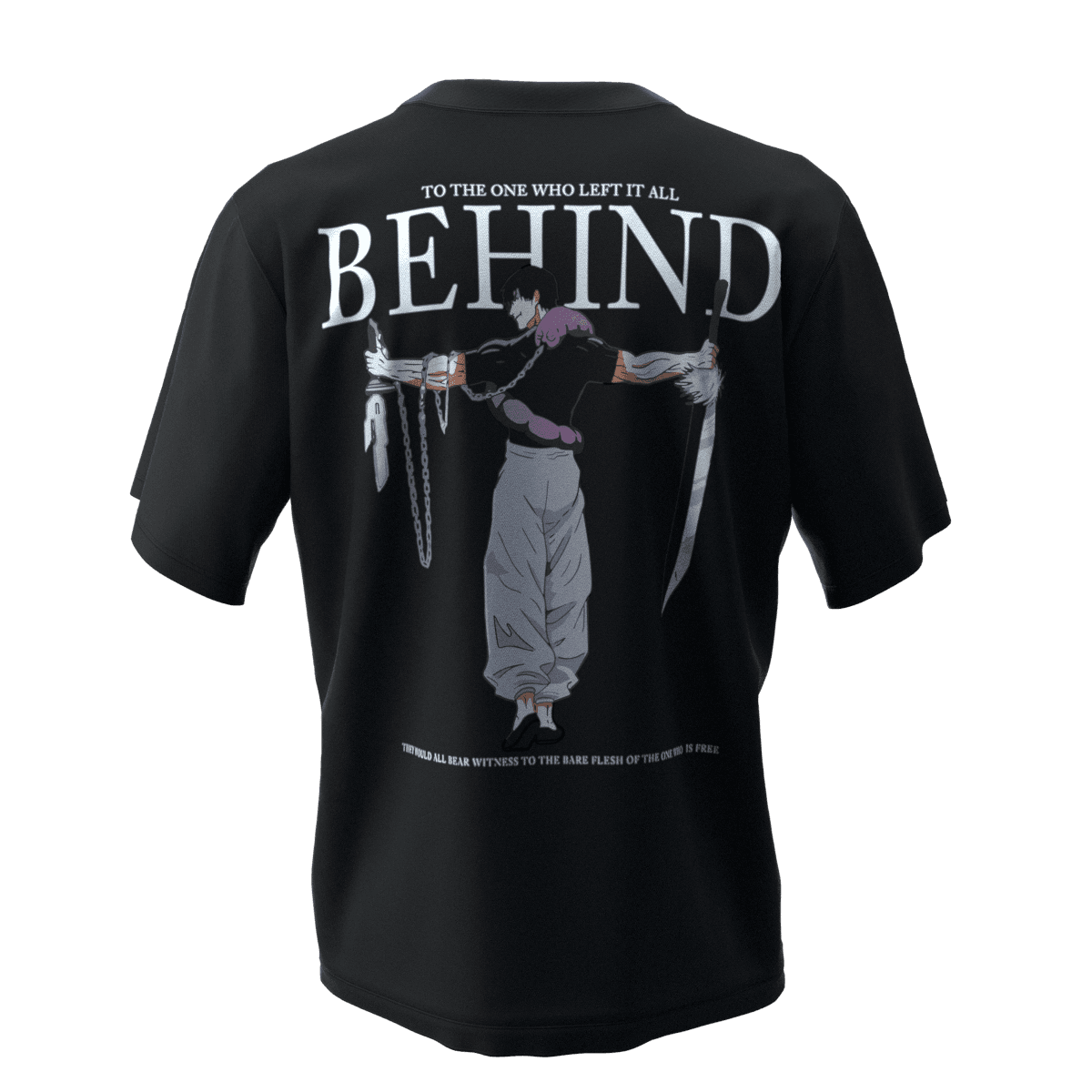TOJI Siyah Oversize T-Shirt