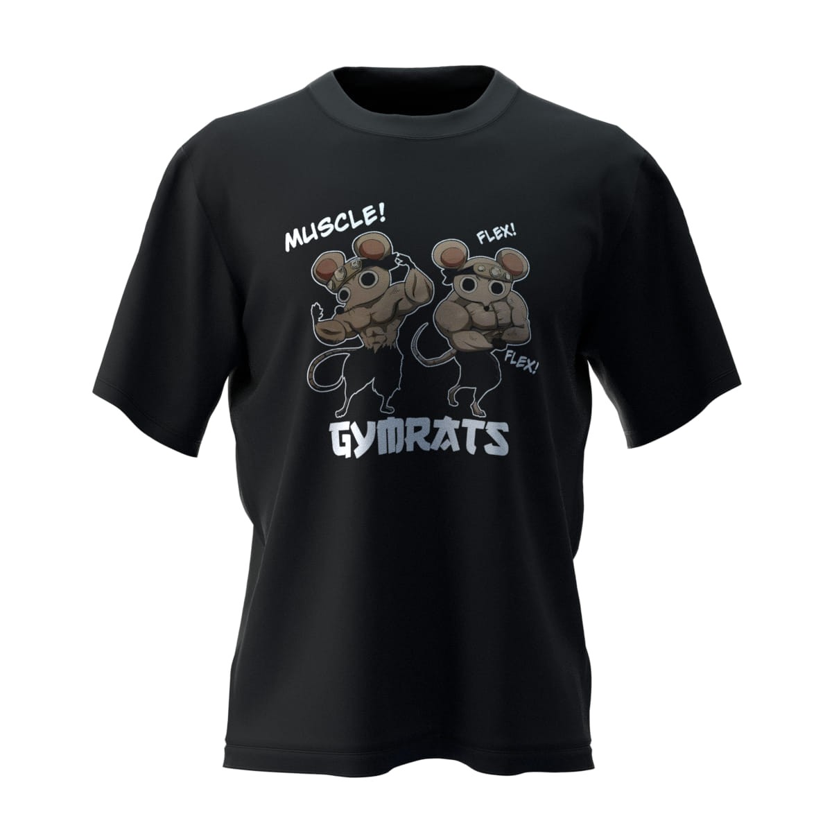 GYMRATS Siyah Oversize T-Shirt