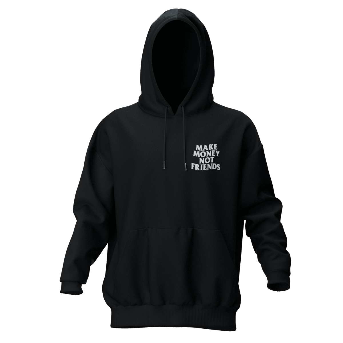 MAKEMONEY Siyah Oversize Hoodie