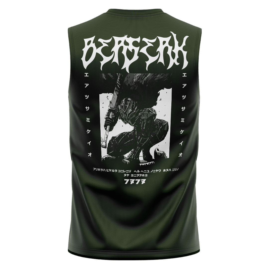 BERSERK Siyah Regular Fit Sleeveless T-Shirt