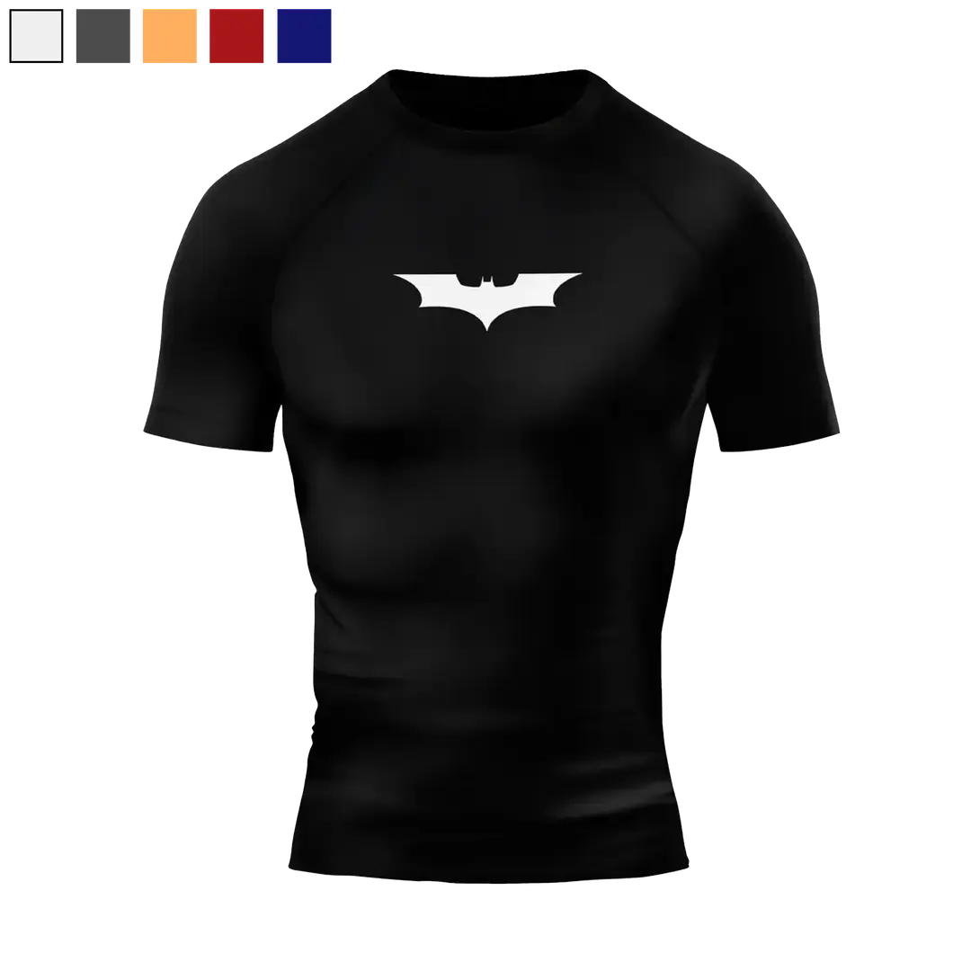 PUMP9® - BATMAN Siyah Short Sleeve Compression T-Shirt