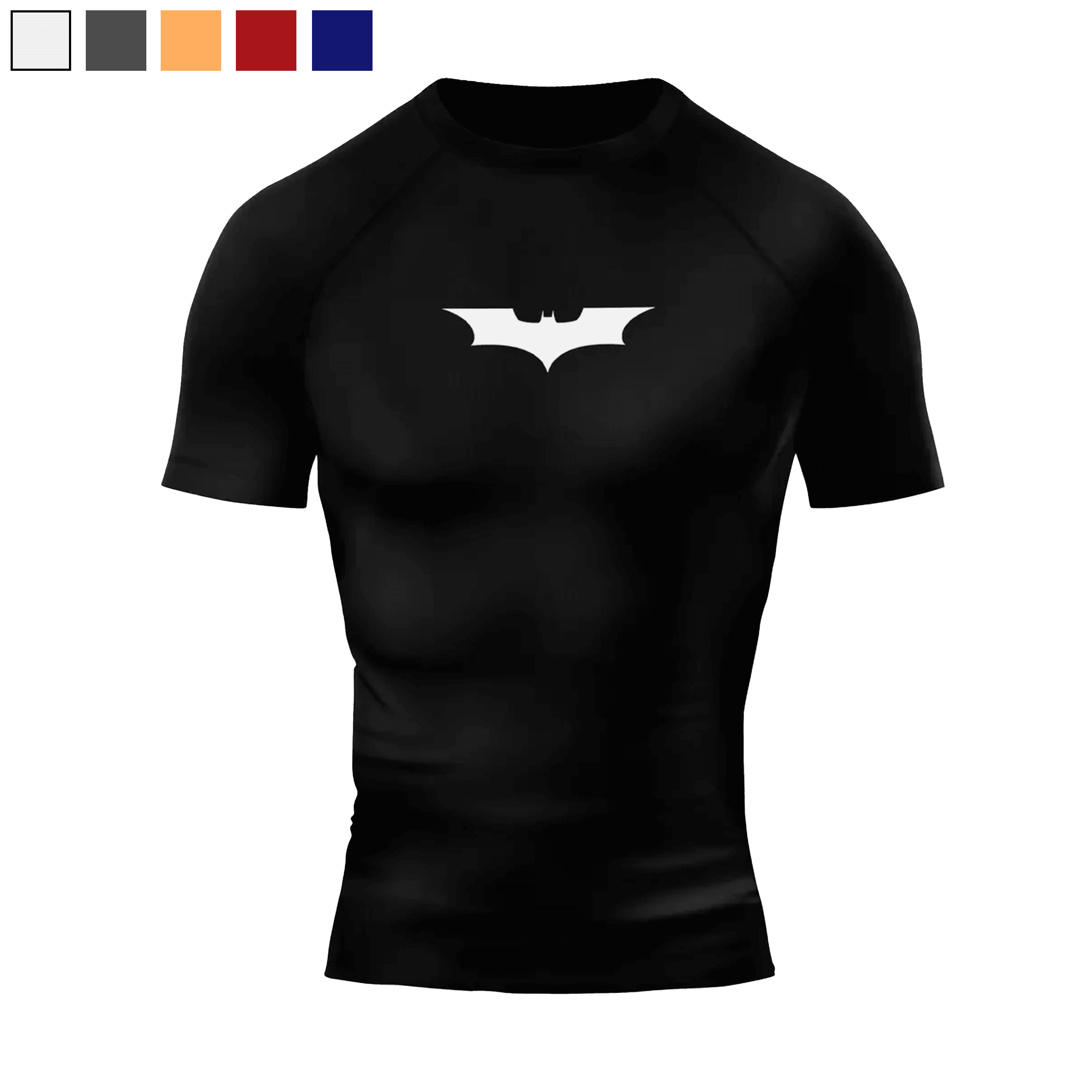 BATMAN Siyah Short Sleeve Compression T-Shirt