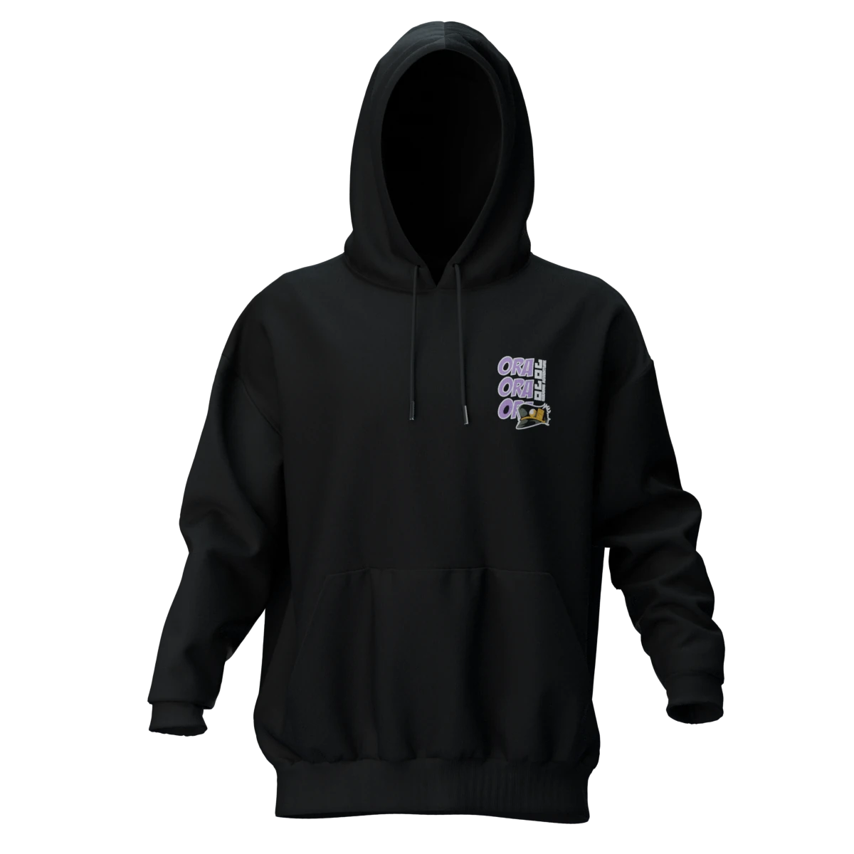 JOTARO Siyah Oversize Hoodie